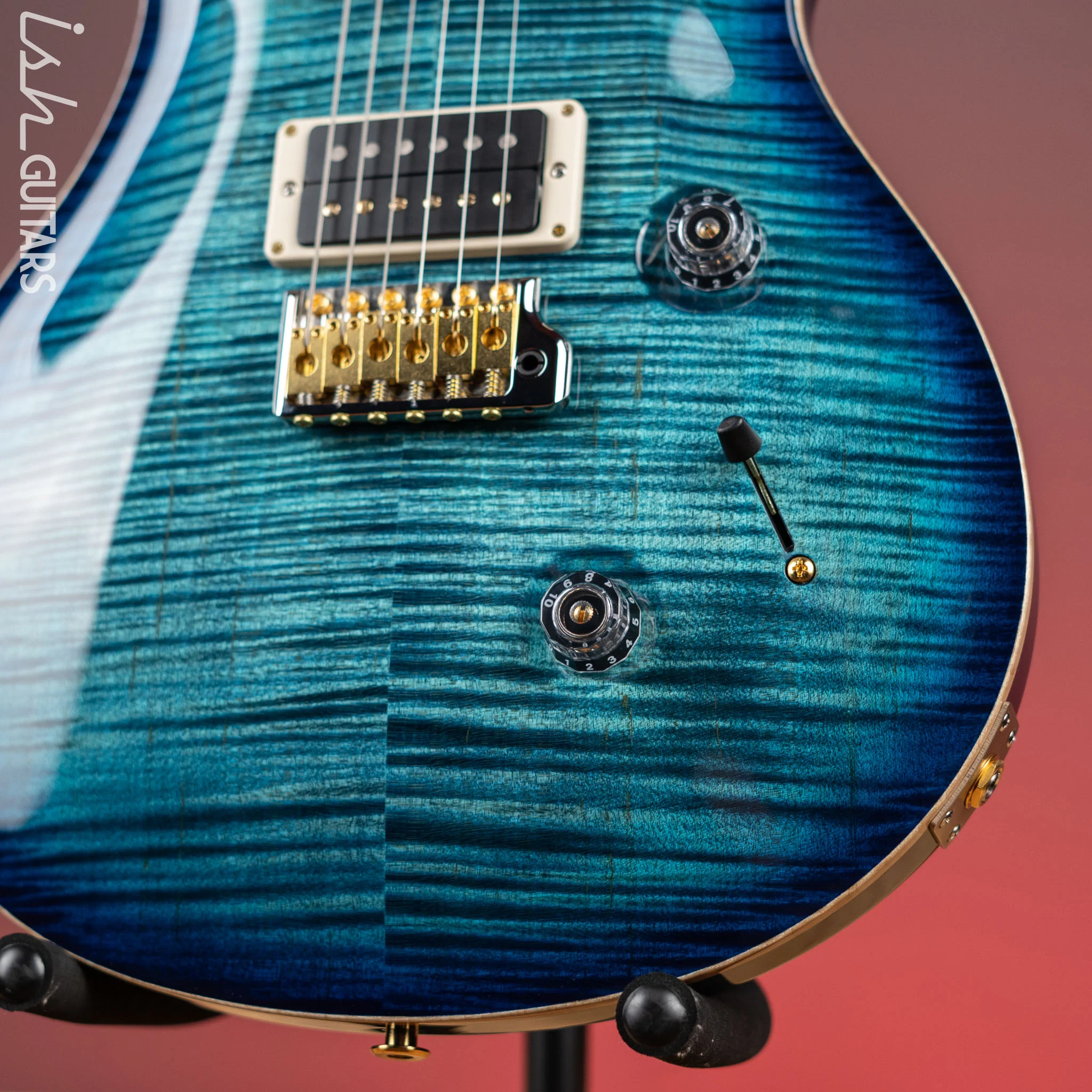 PRS Custom 24 Electric Guitar 10-Top Cobalt Blue - Image 4