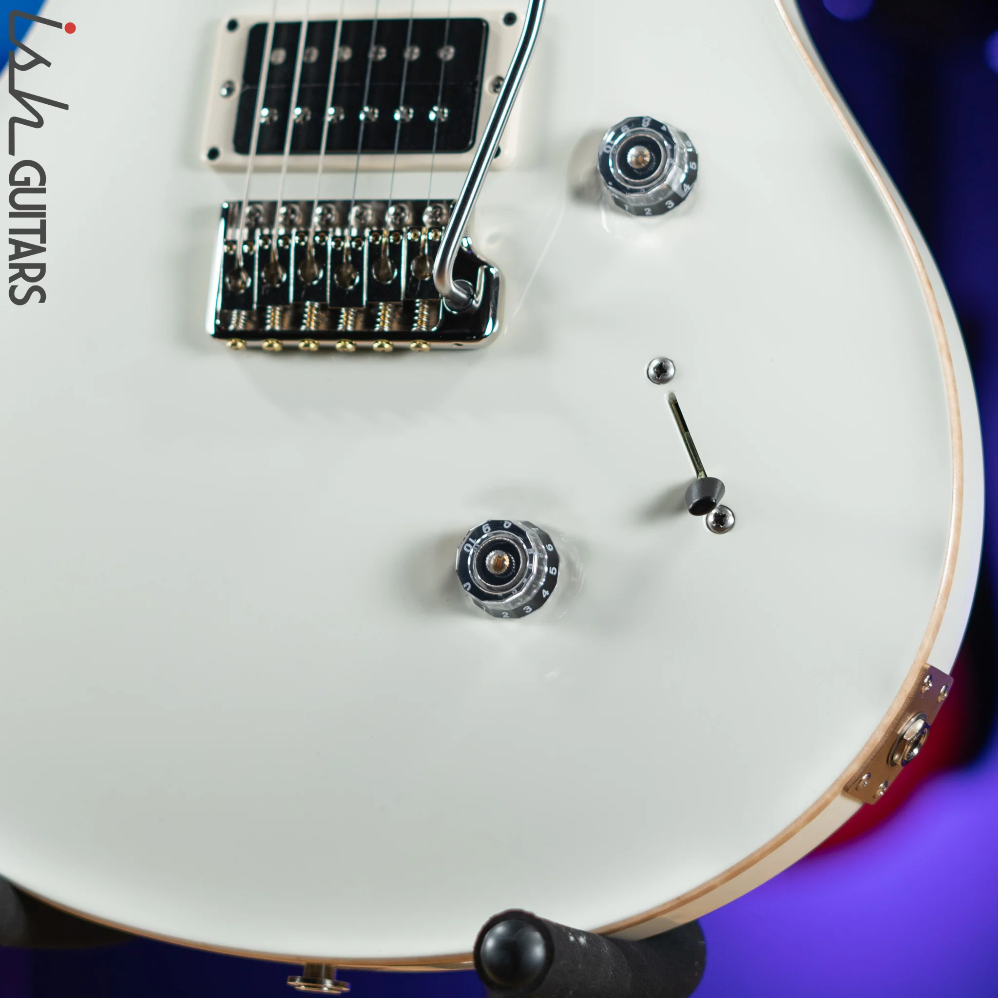 2021 PRS Custom 24 Electric Guitar Antique White - Image 4