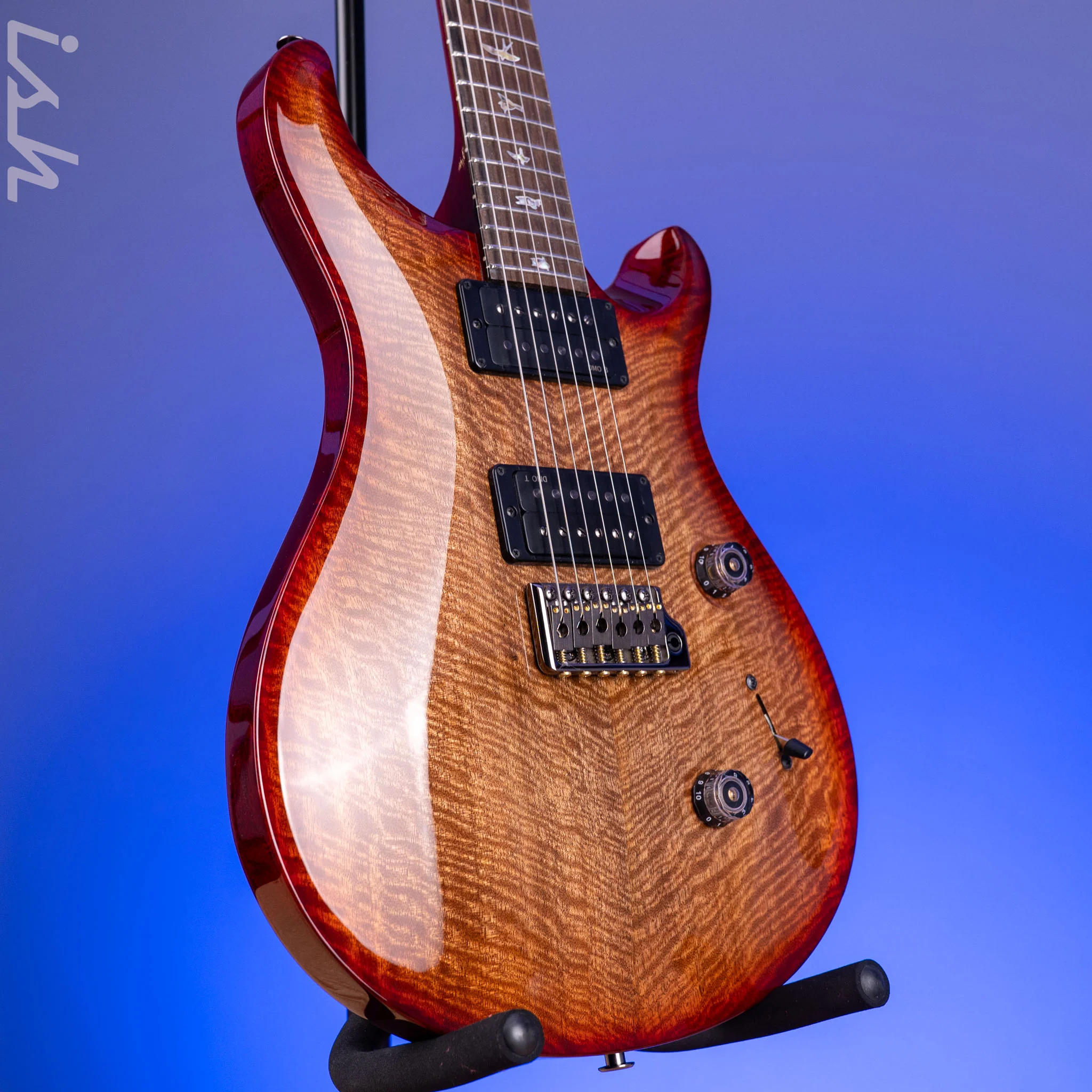 PRS Custom 24 Flame Mango Cherry Sunburst Custom Color - Image 3