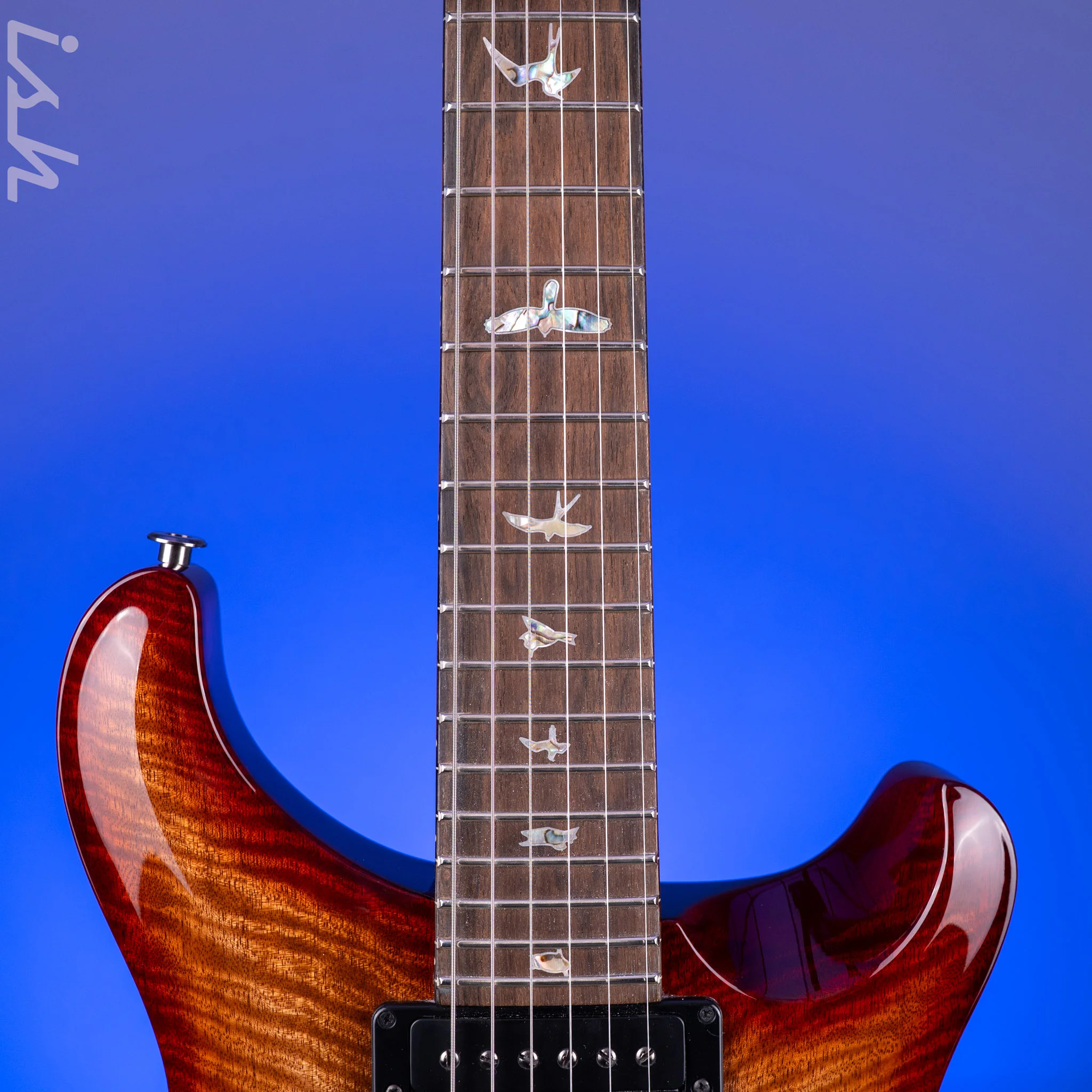 PRS Custom 24 Flame Mango Cherry Sunburst Custom Color - Image 6