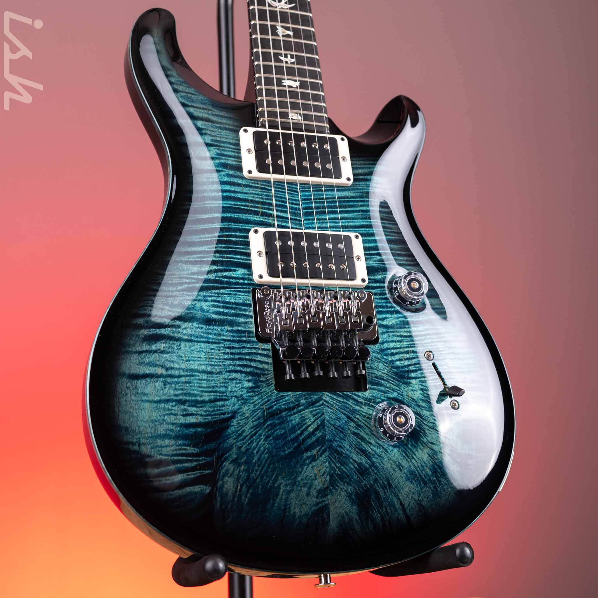 PRS Custom 24 Floyd Electric Guitar 10-Top Cobalt Smokeburst