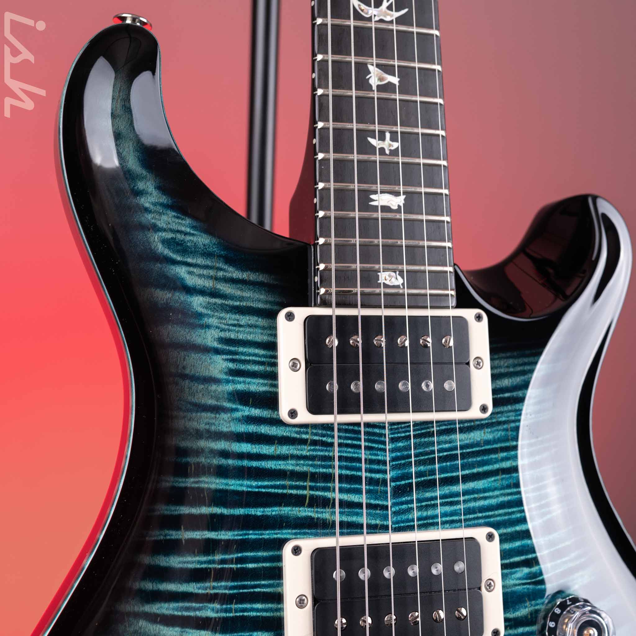 PRS Custom 24 Floyd Electric Guitar 10-Top Cobalt Smokeburst - Image 4