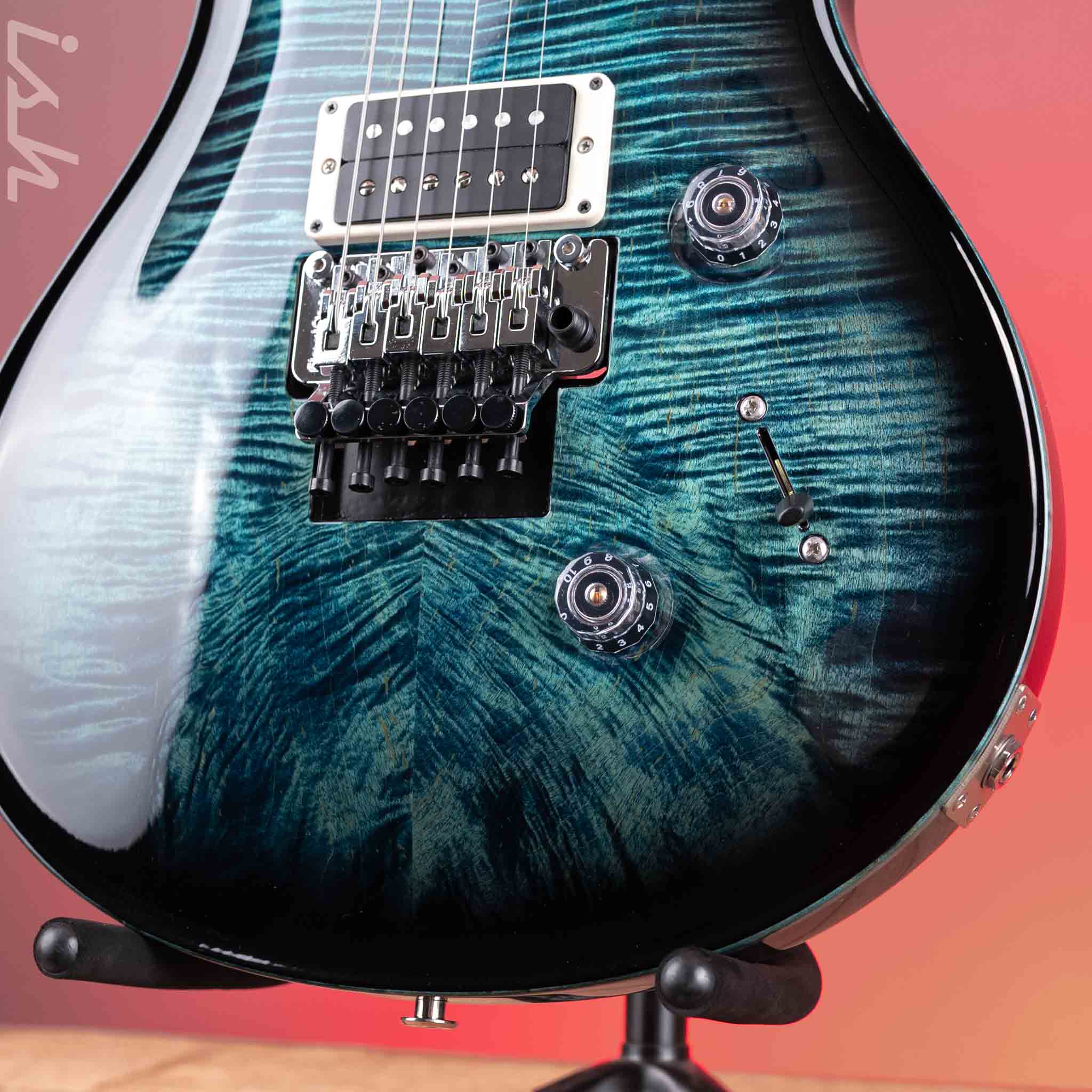 PRS Custom 24 Floyd Electric Guitar 10-Top Cobalt Smokeburst - Image 5