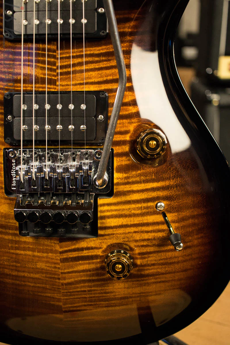 Paul Reed Smith PRS Custom 24 Floyd Rose Black Gold Burst Non 10 Top - Image 4