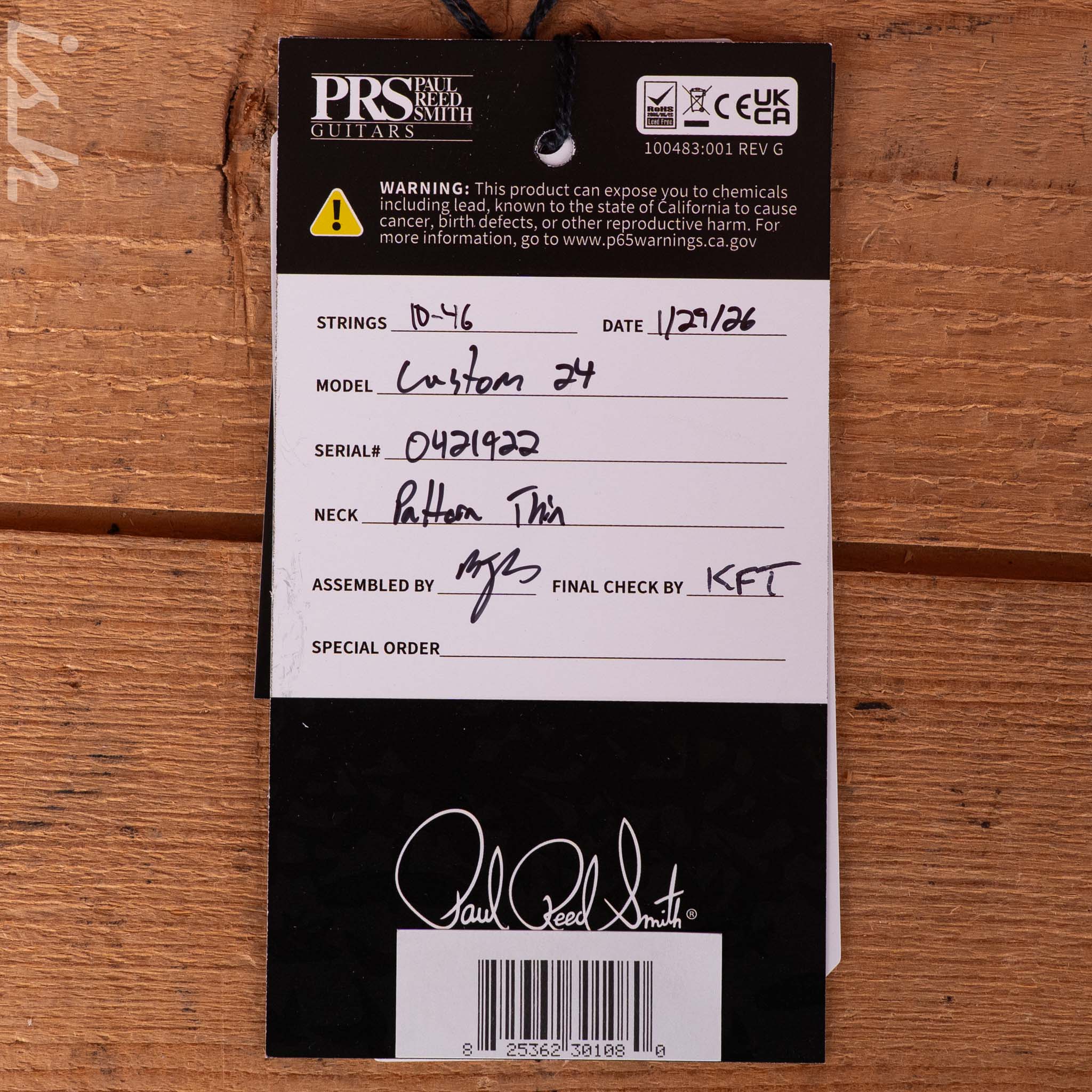PRS Custom 24 Liquid Metal Fade Sprayer's Choice - Image 14