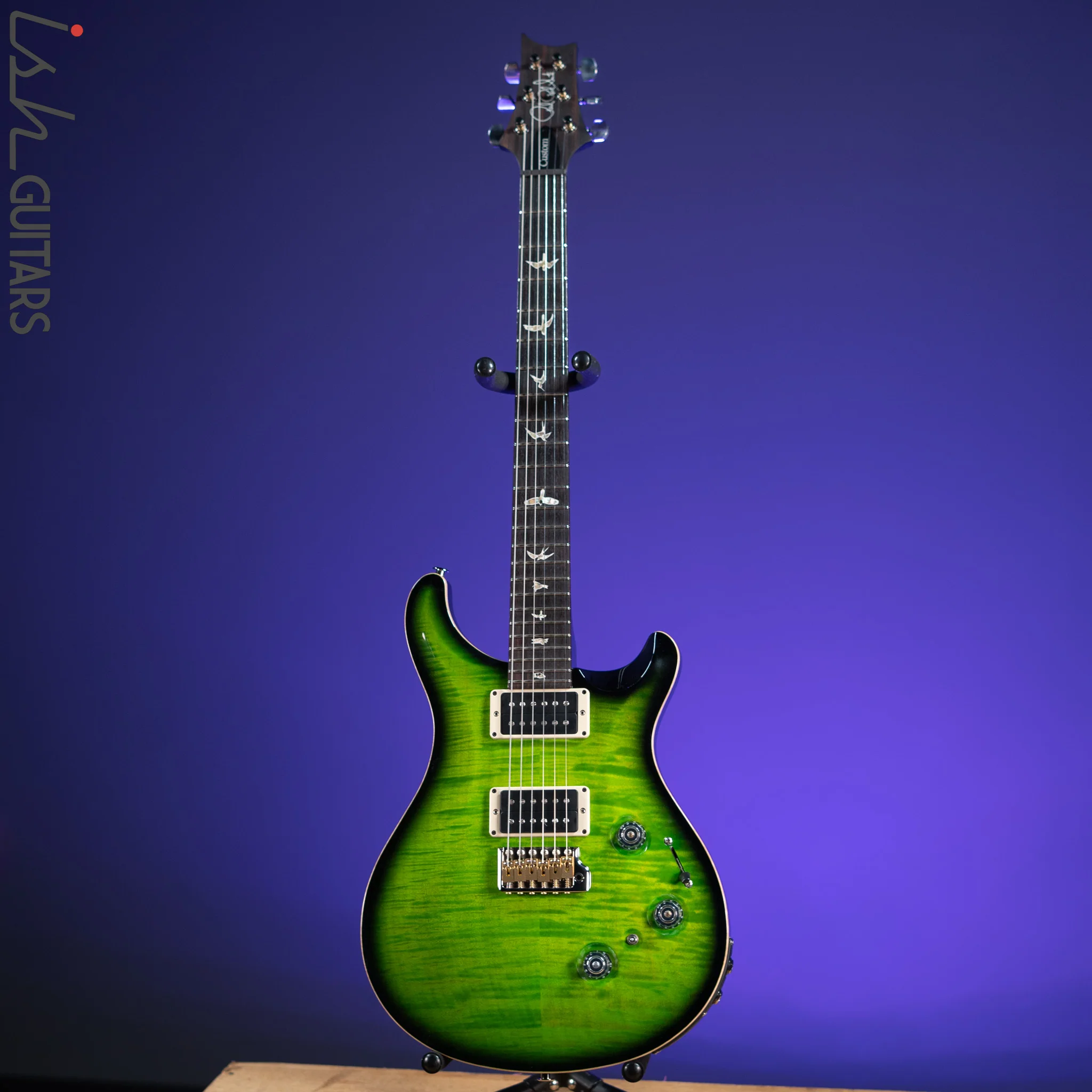 PRS Custom 24 Piezo Eriza Verde Smokeburst - Image 2