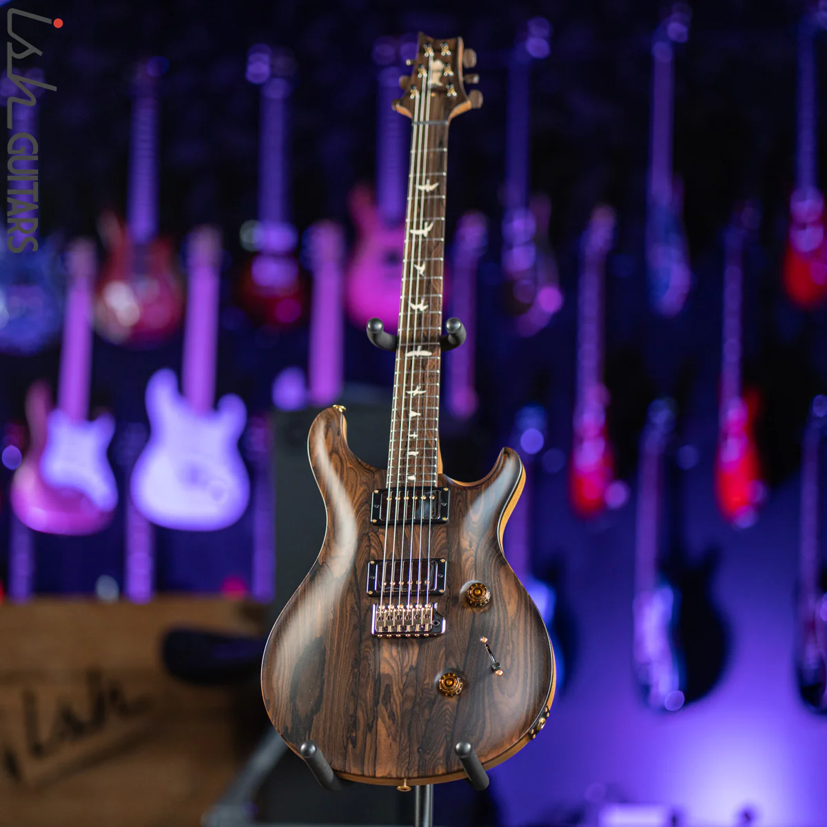 PRS Custom 24 Private Stock Electric Guitar Natural Ziricote Satin - Image 2