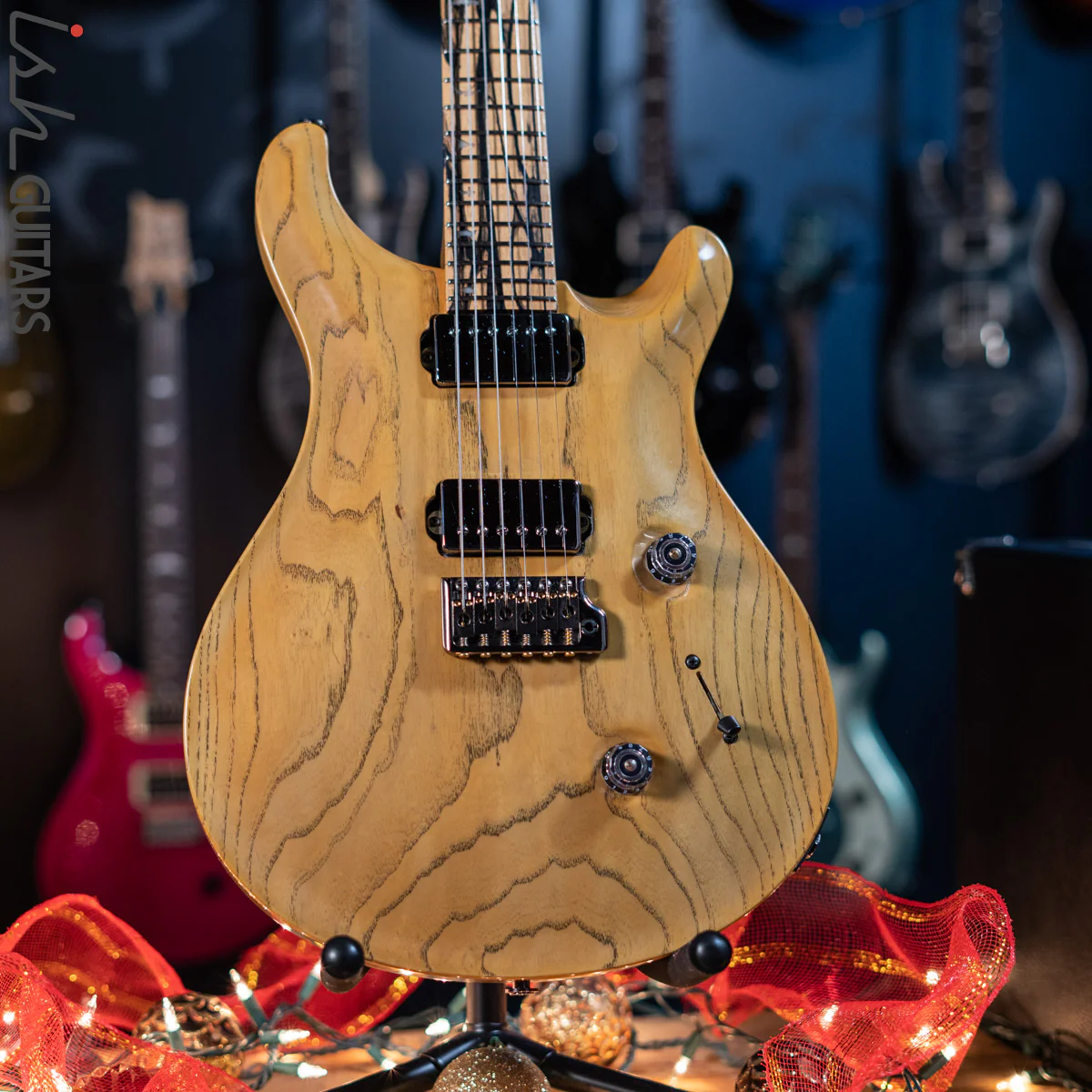 PRS Custom 24 Private Stock Pale #9000 Moon Ebony Swamp Ash