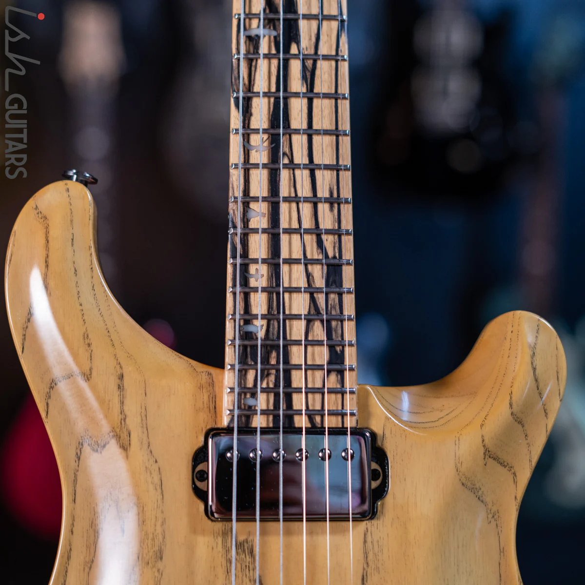 PRS Custom 24 Private Stock Pale #9000 Moon Ebony Swamp Ash - Image 5
