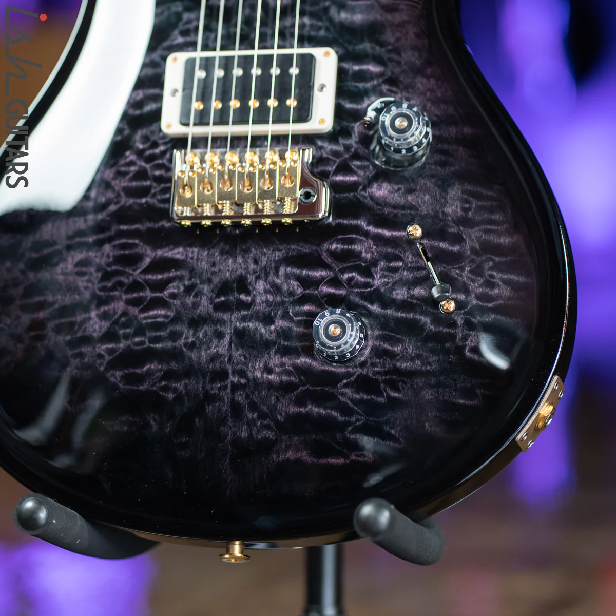 PRS Custom 24 Purple Mist Smokewrap 10 Top Quilt - Image 4