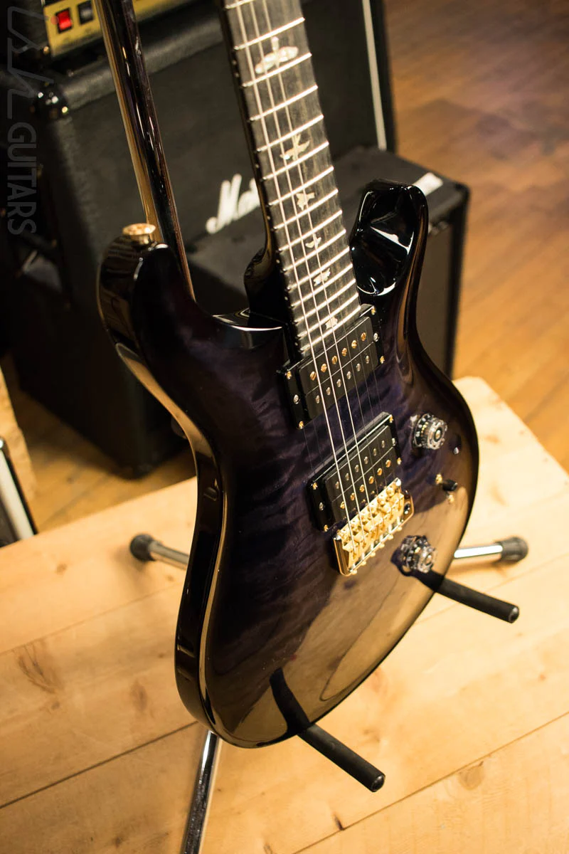 PRS Custom 24 Quilt 10 Top Custom Color Faded Purple Burst Ebony - Image 6