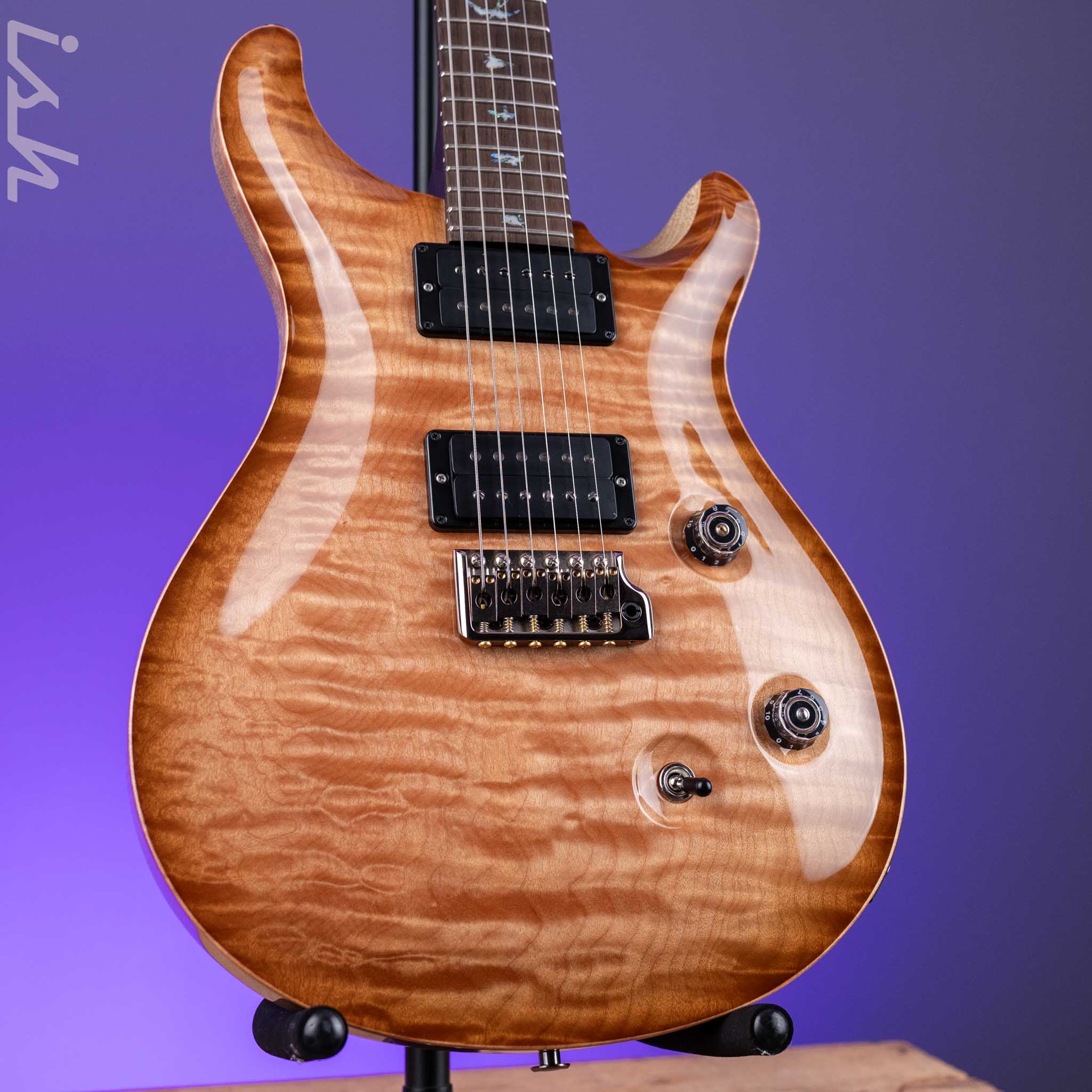 PRS Custom 24 Wood Library Quilt 10 Top Korina Body Rosewood Neck w/ Brazilian Board