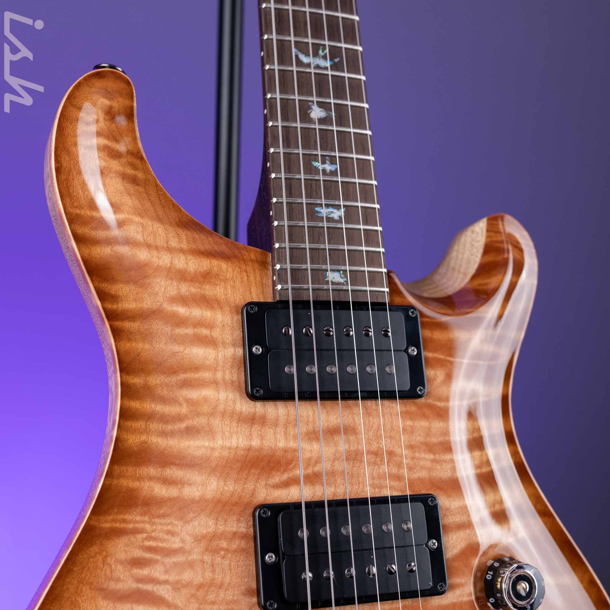 PRS Custom 24 Wood Library Quilt 10 Top Korina Body Rosewood Neck w/ Brazilian Board - Image 3