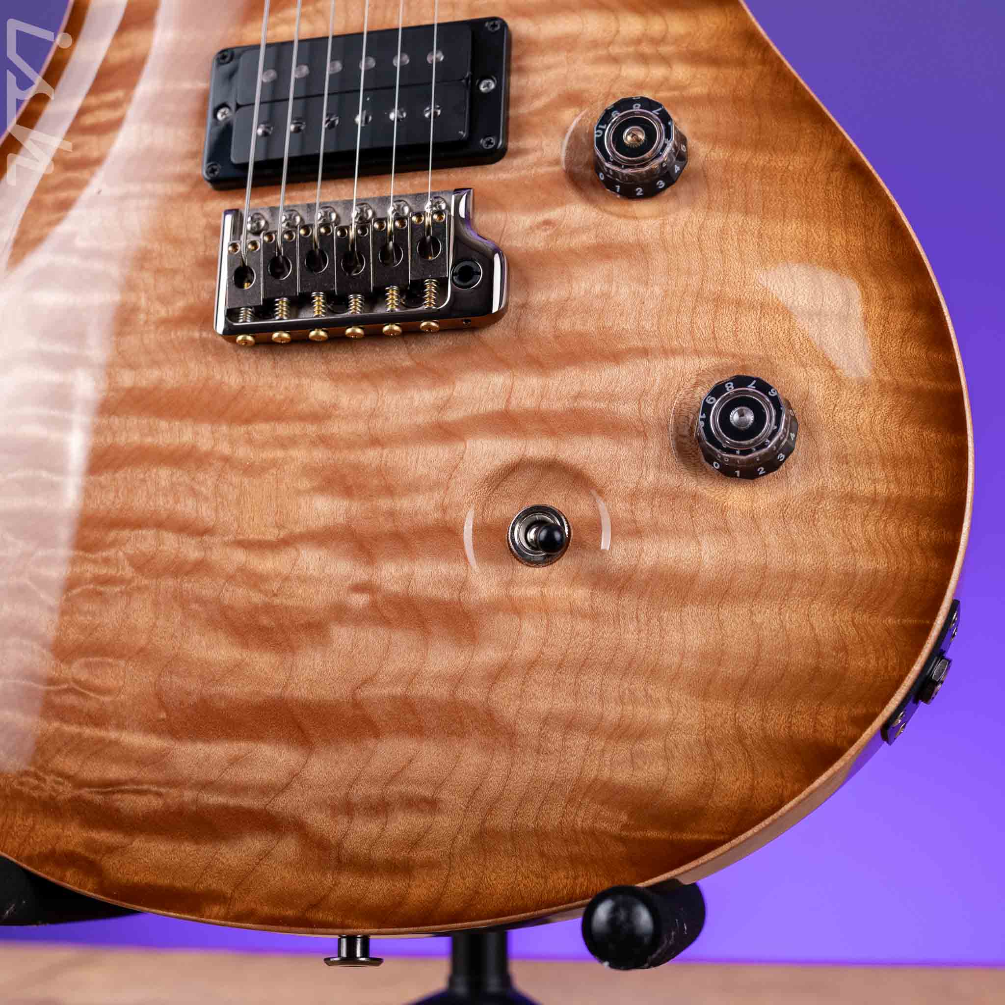 PRS Custom 24 Wood Library Quilt 10 Top Korina Body Rosewood Neck w/ Brazilian Board - Image 4
