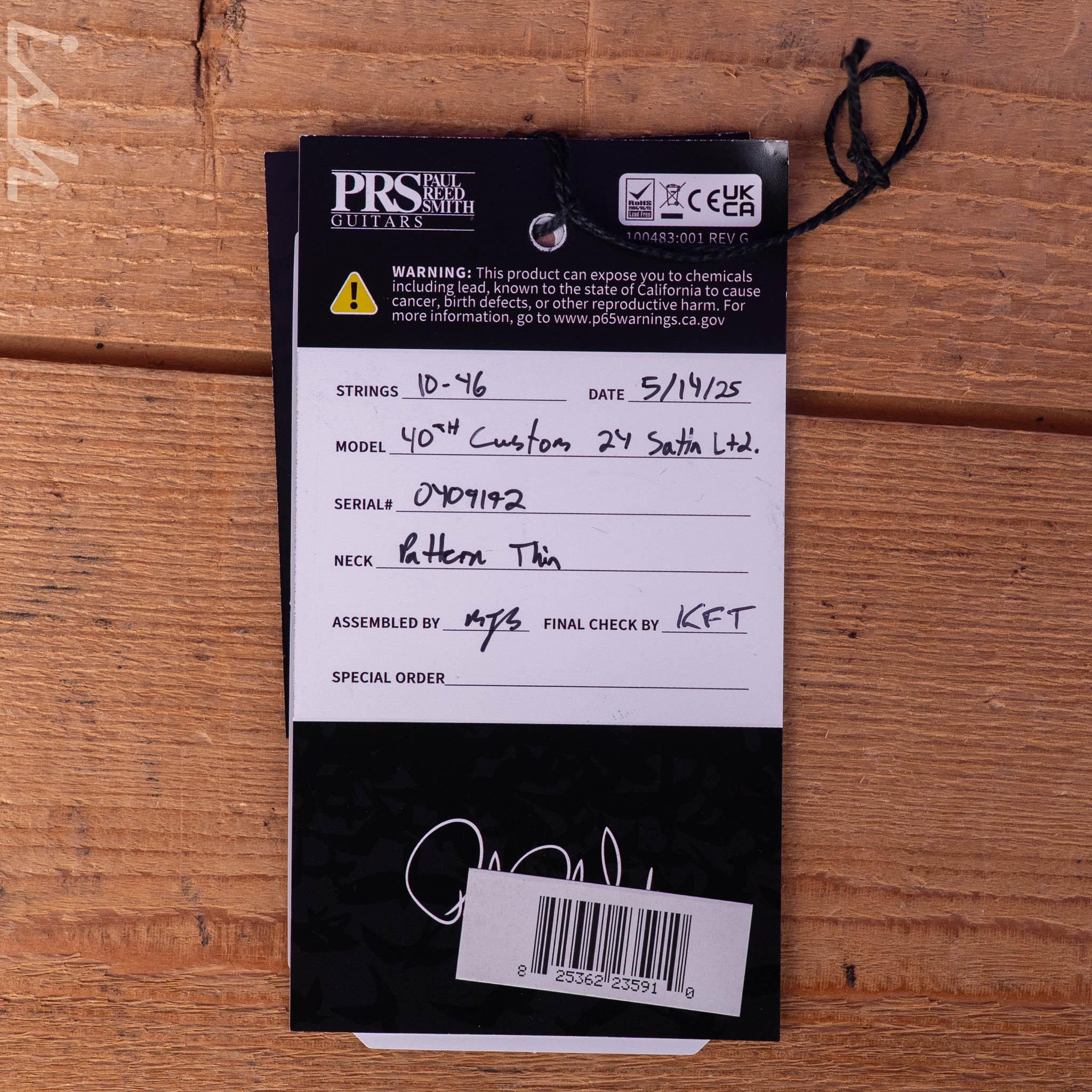 PRS Custom 24 Satin Limited Edition 40th Anniversary Charcoal - Image 12
