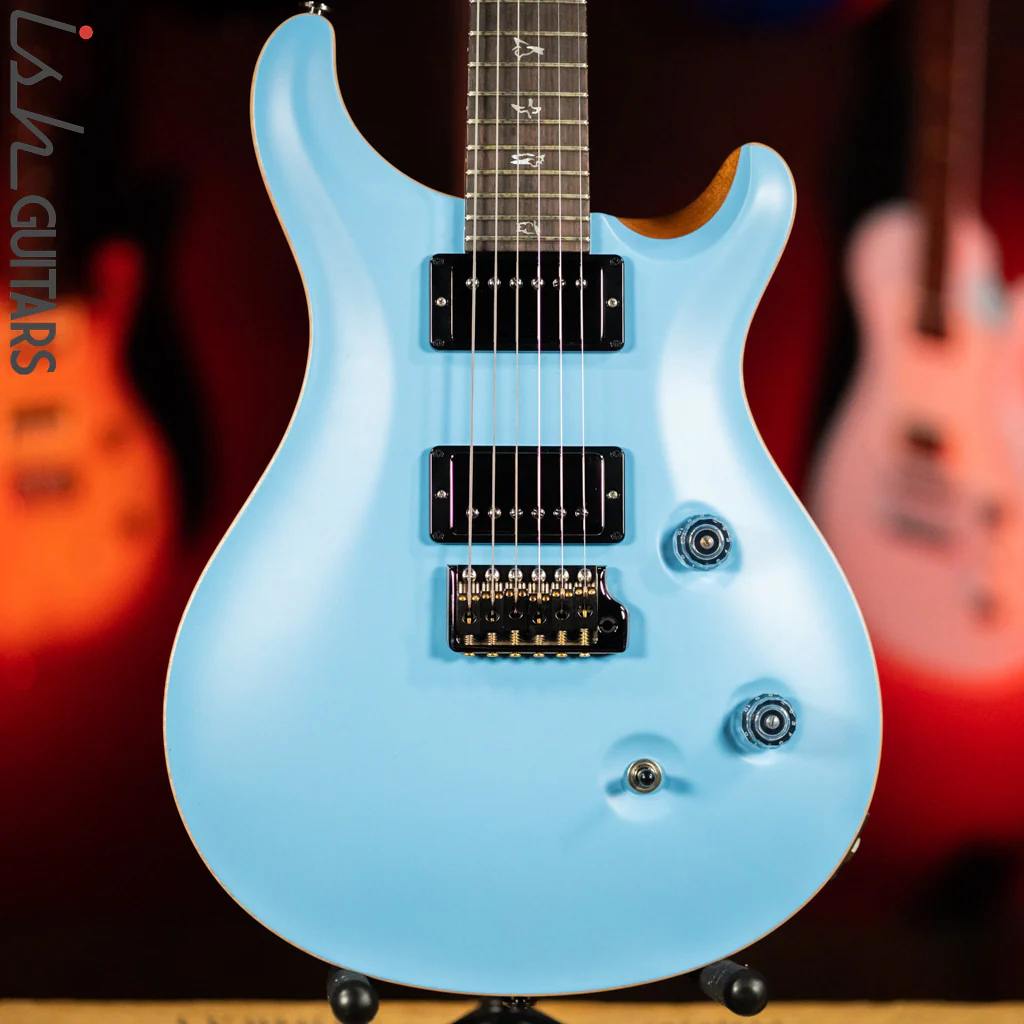 PRS Custom 24 Wood Library Powder Blue Opaque Satin