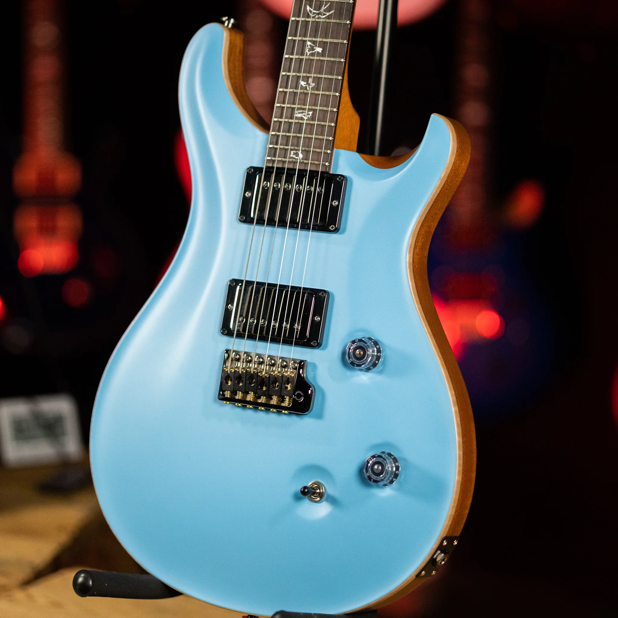 PRS Custom 24 Wood Library Powder Blue Opaque Satin - Image 3