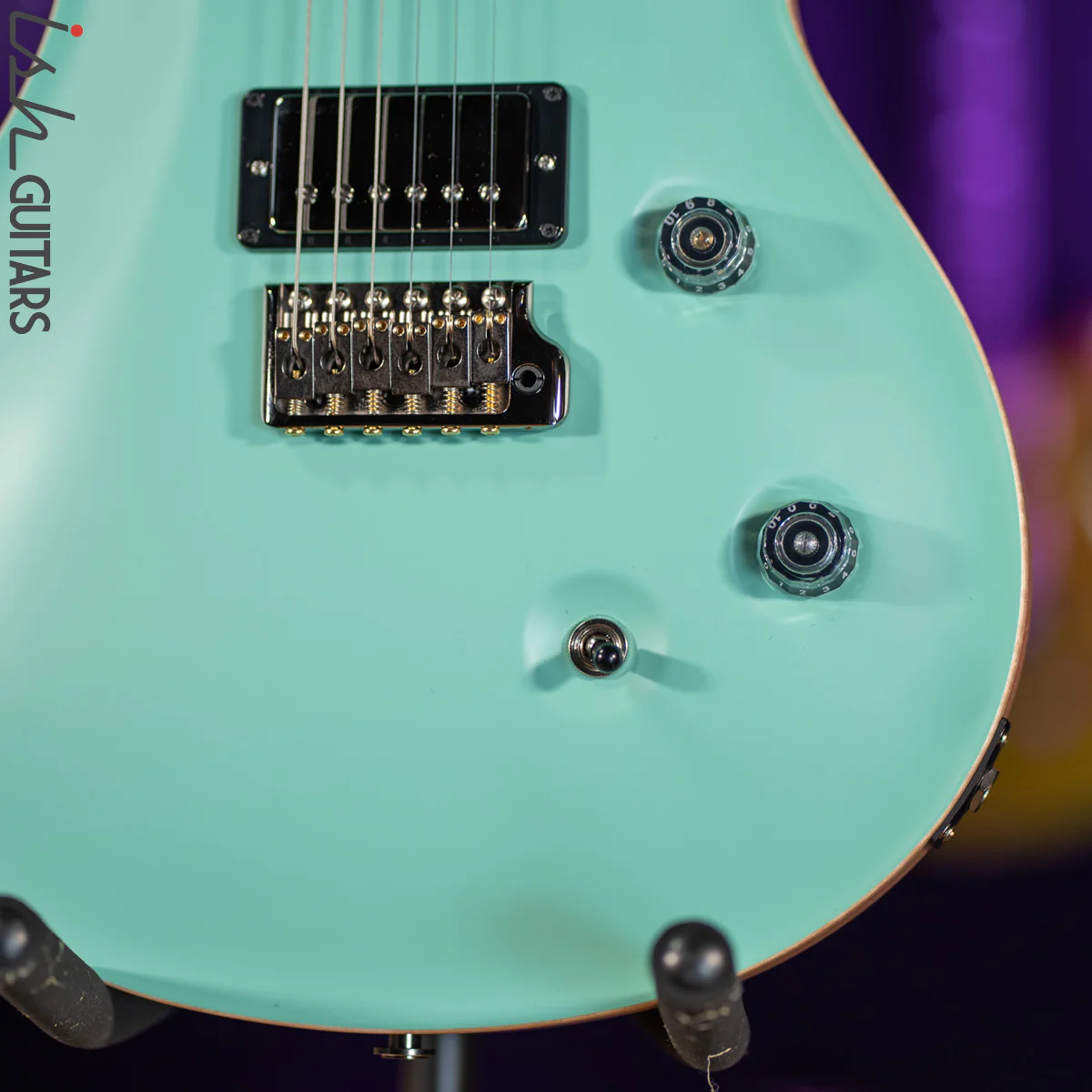 2021 PRS Custom 24 Wood Library Seafoam Green Opaque Satin - Image 4