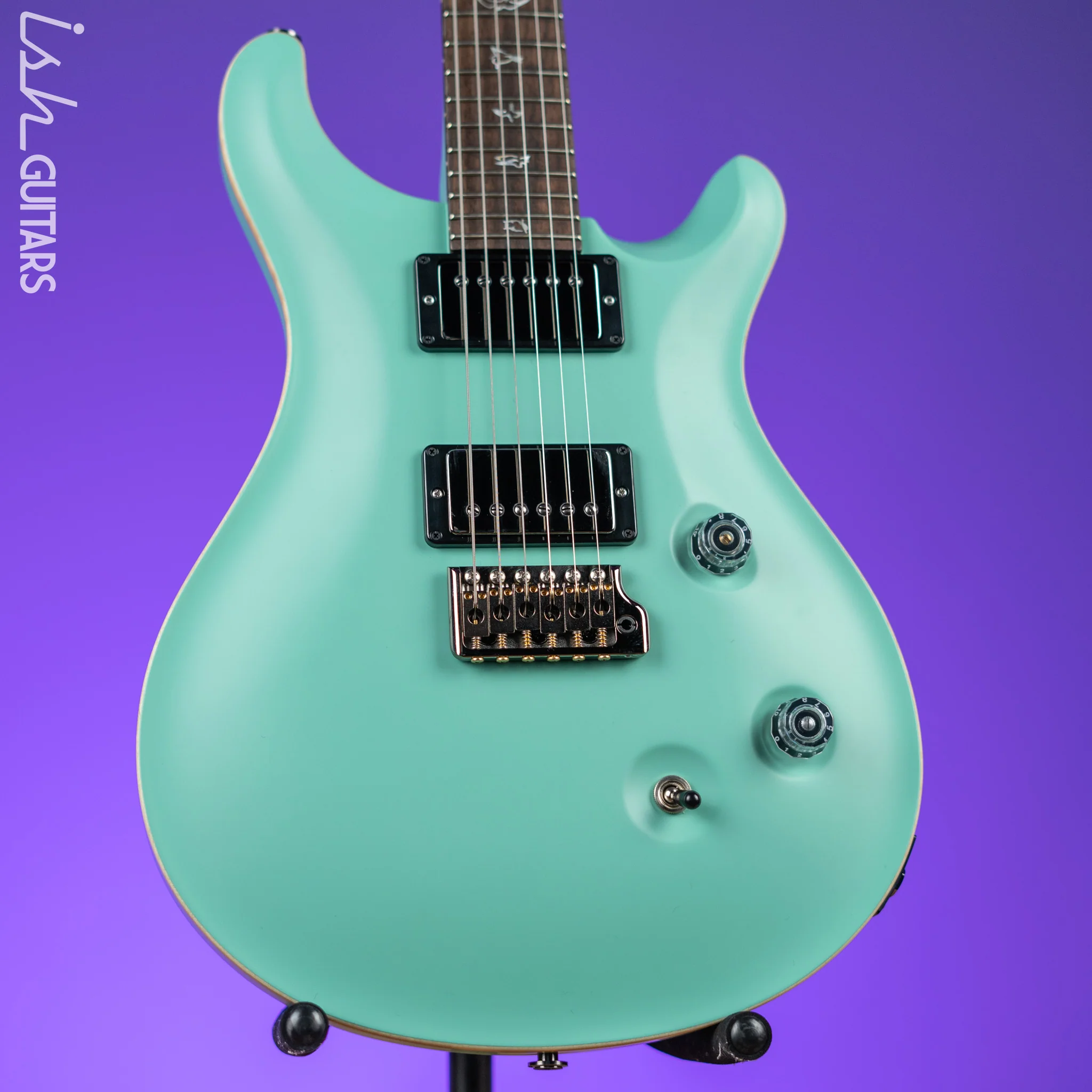 PRS Custom 24 Wood Library Seafoam Green Satin Demo
