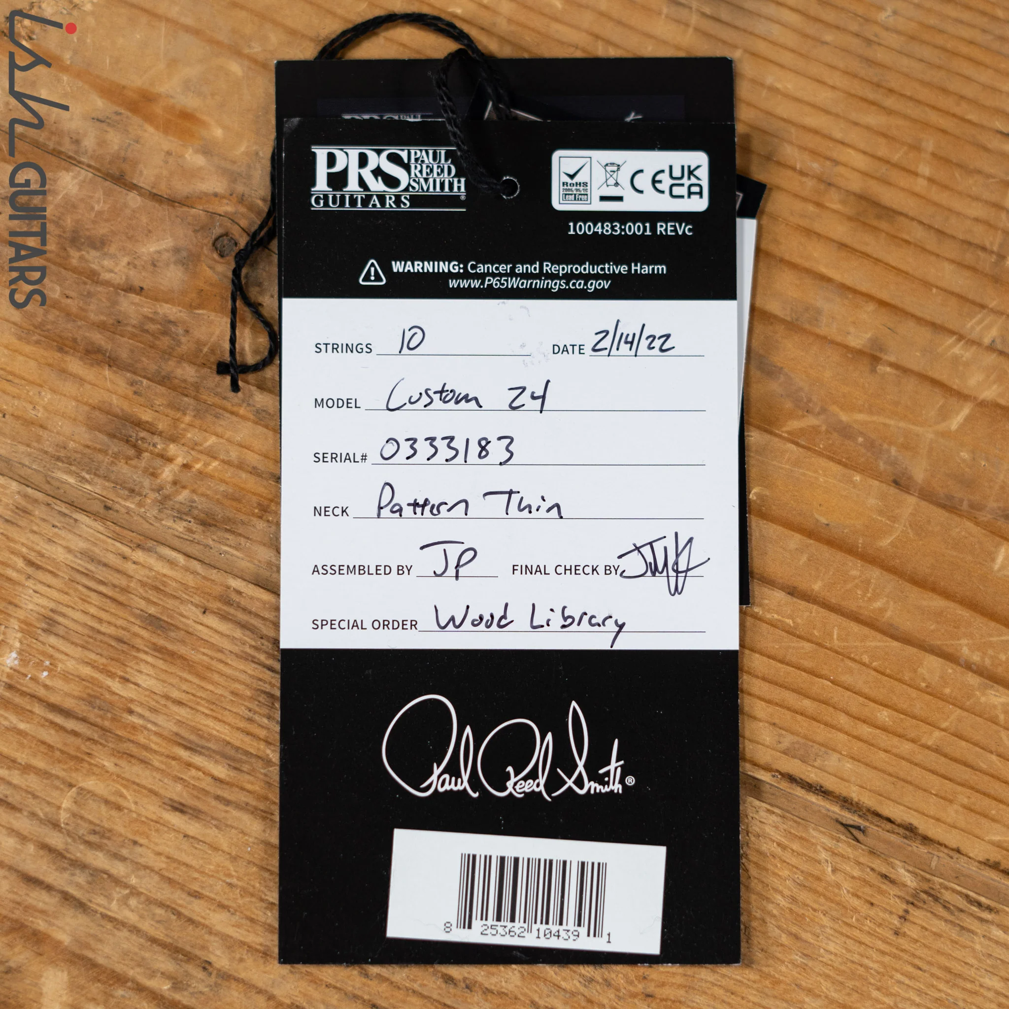 PRS Custom 24 Wood Library Seafoam Green Satin Demo - Image 13