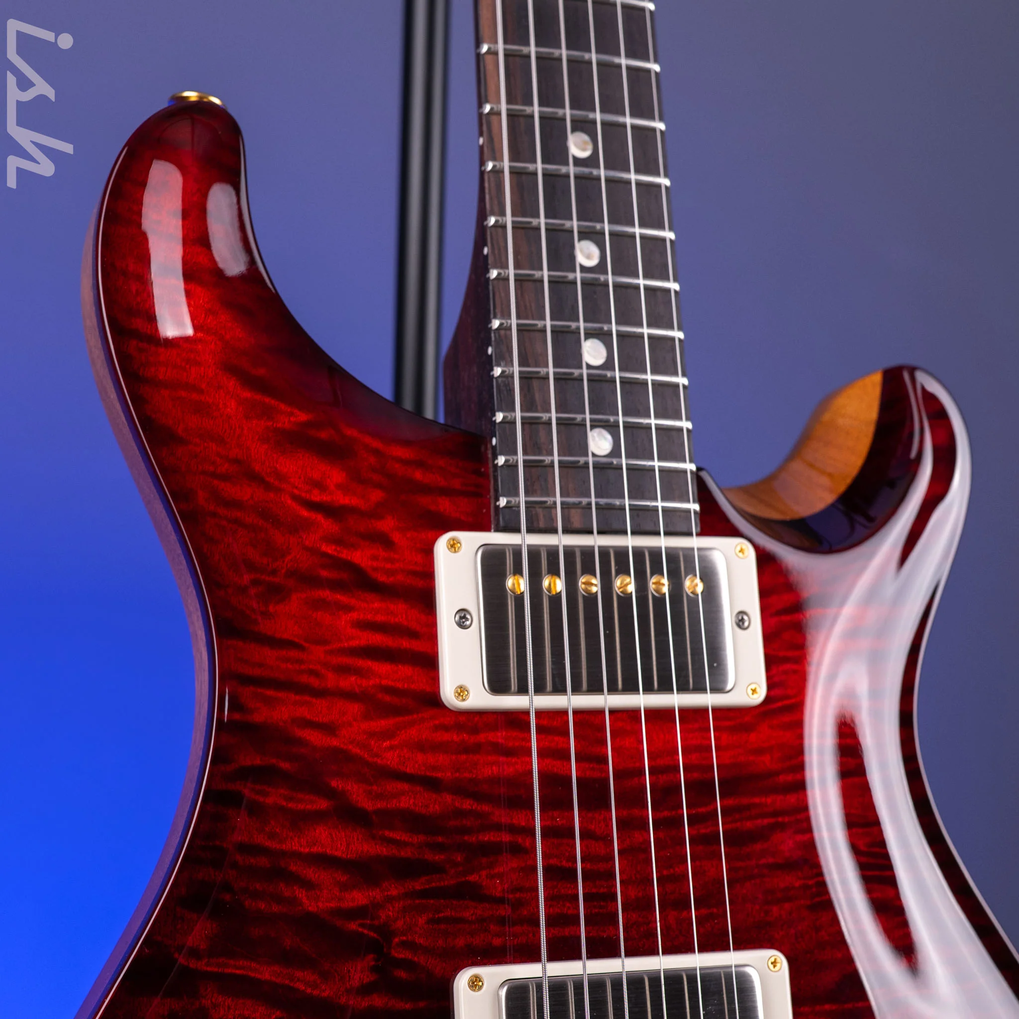 PRS DGT 10-Top Fire Red Fade Custom Color Solid Rosewood Neck - Image 4