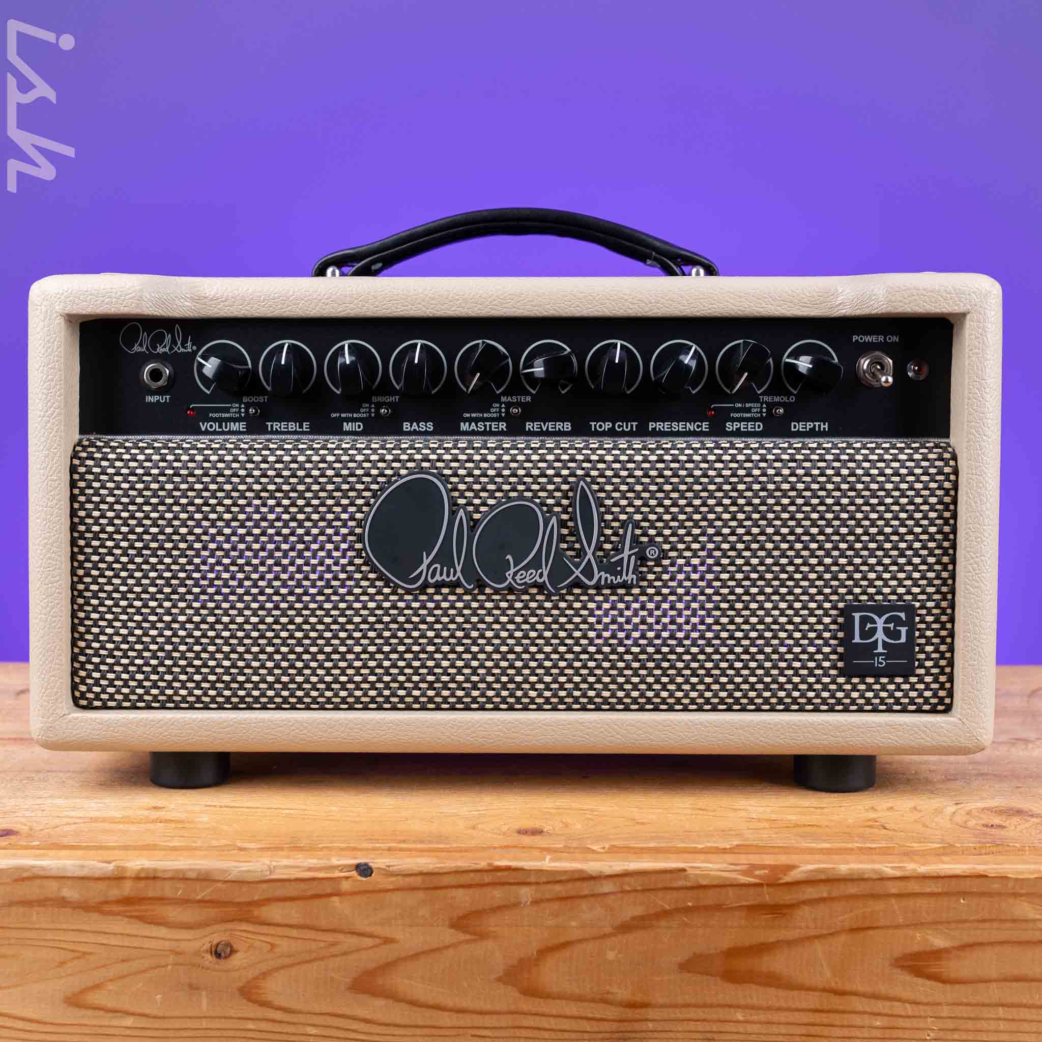 PRS DGT 15 David Grissom 15-watt Tube Head Blonde Tolex