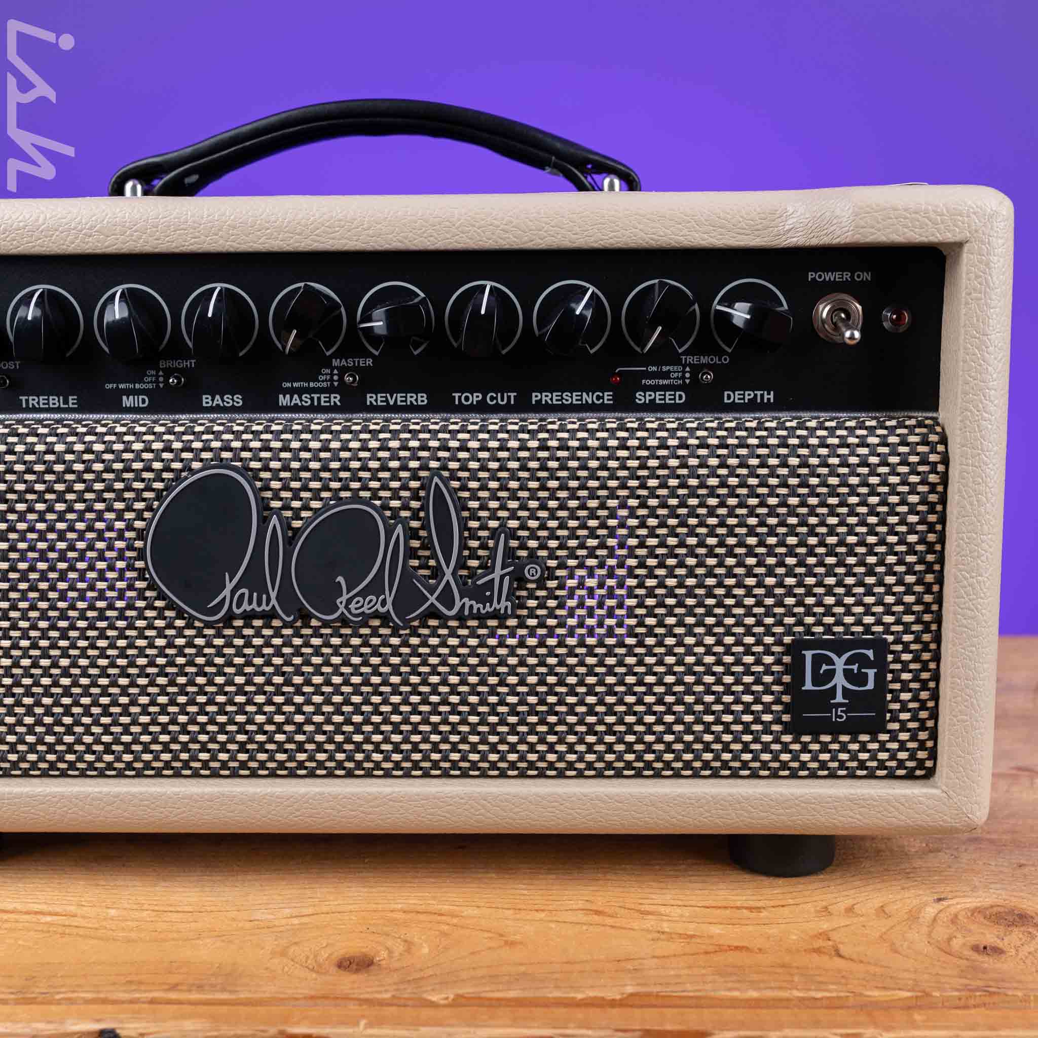 PRS DGT 15 David Grissom 15-watt Tube Head Blonde Tolex - Image 4