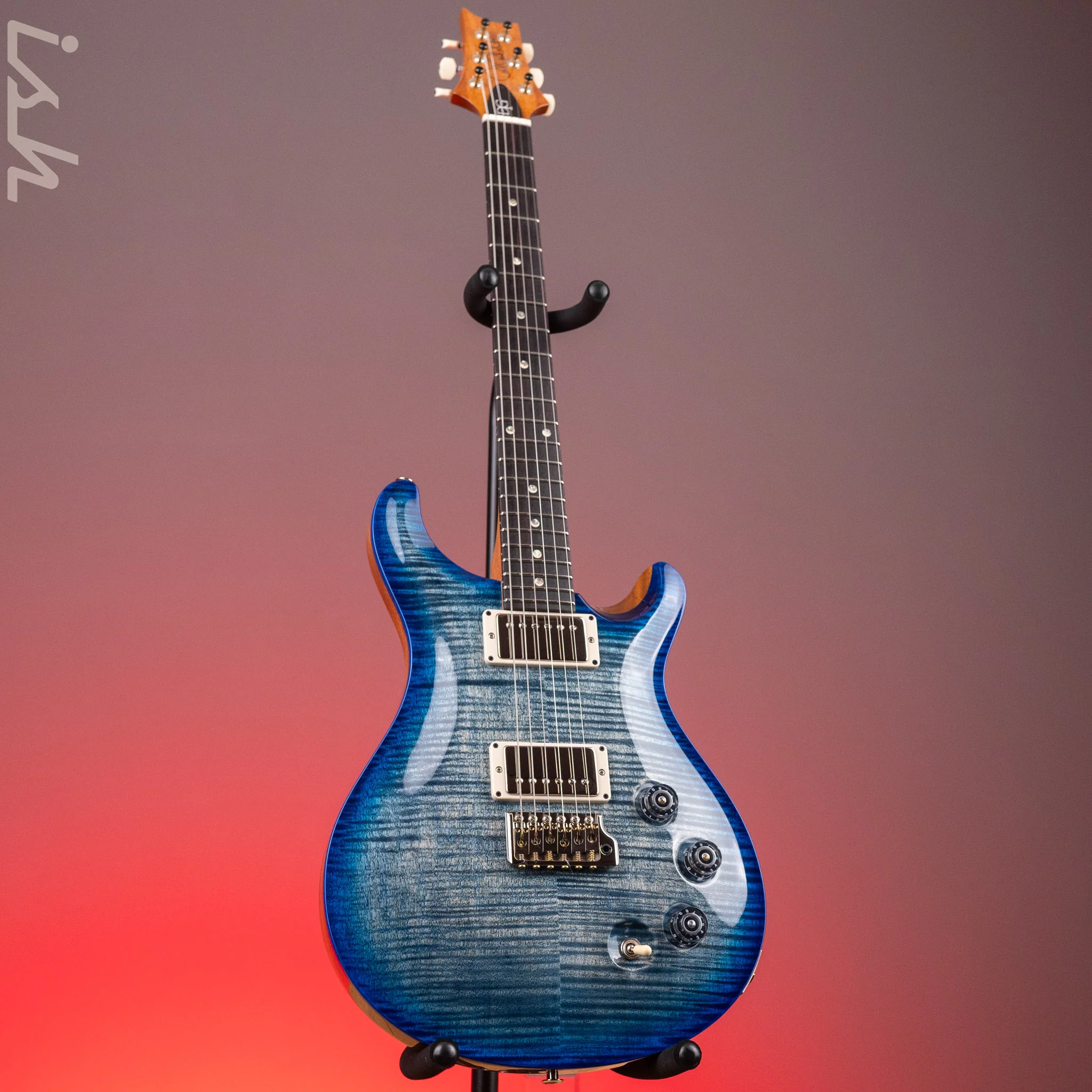 PRS DGT David Grissom Electric Guitar Blue Wrap Burst Demo - Image 2