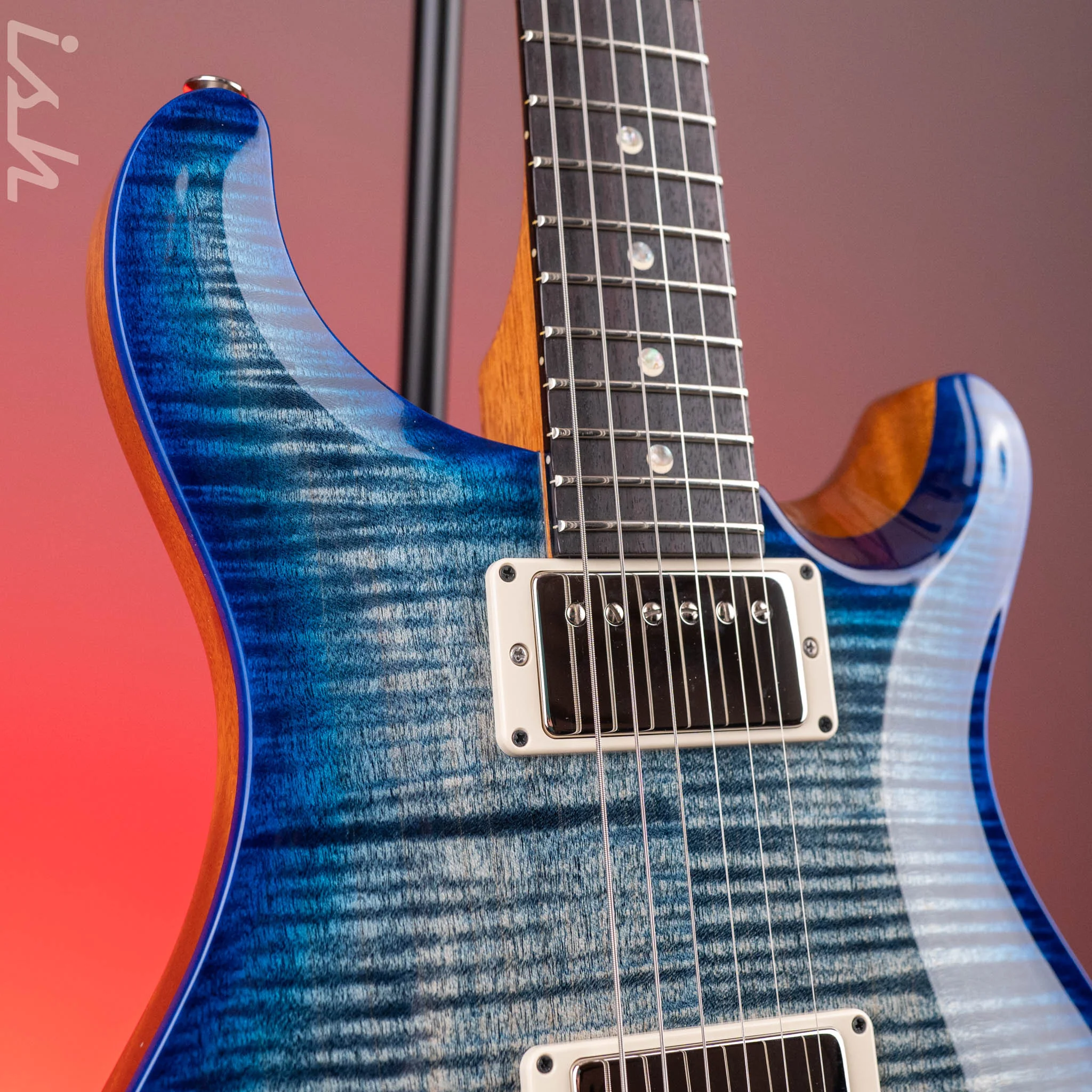PRS DGT David Grissom Electric Guitar Blue Wrap Burst Demo - Image 3
