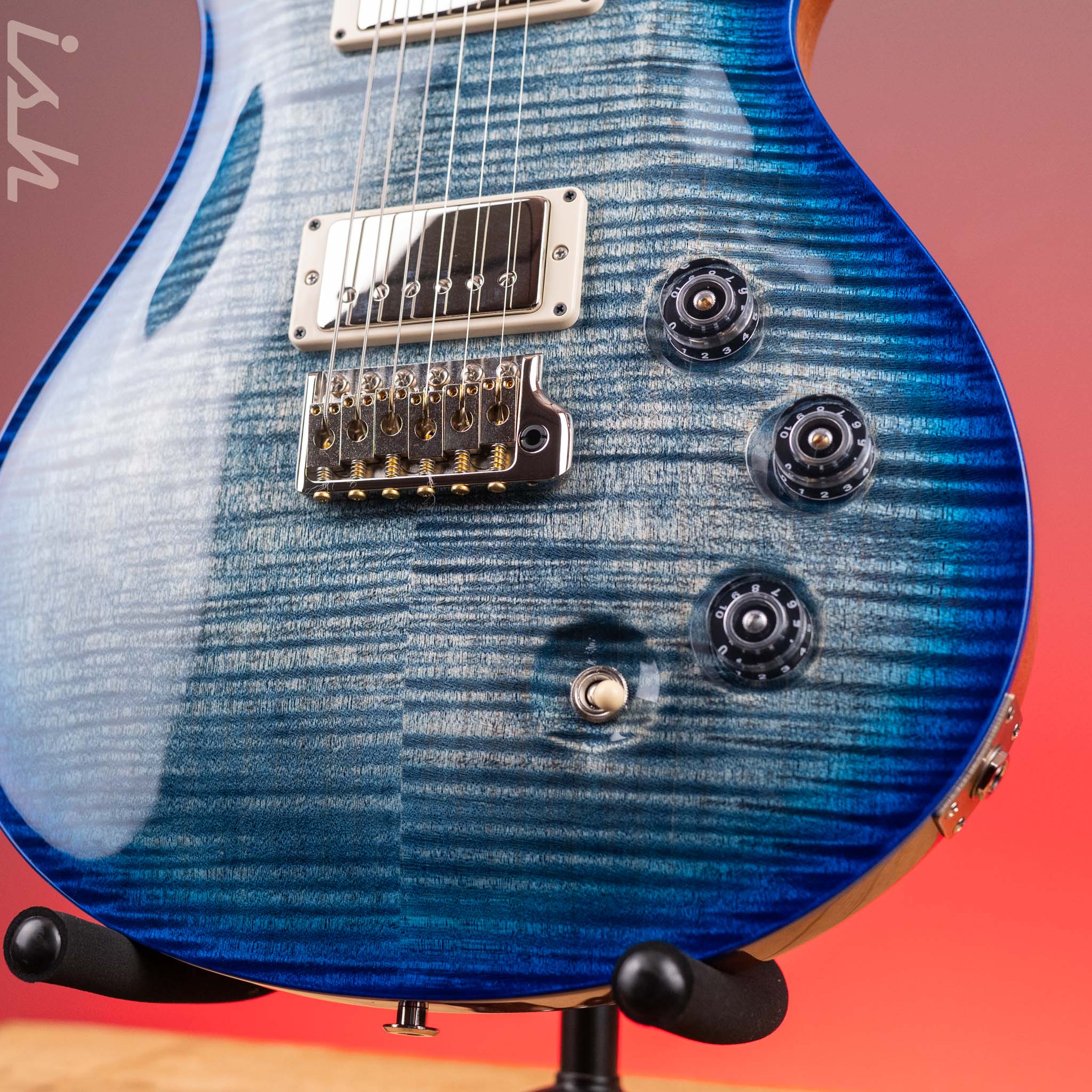 PRS DGT David Grissom Electric Guitar Blue Wrap Burst Demo - Image 4