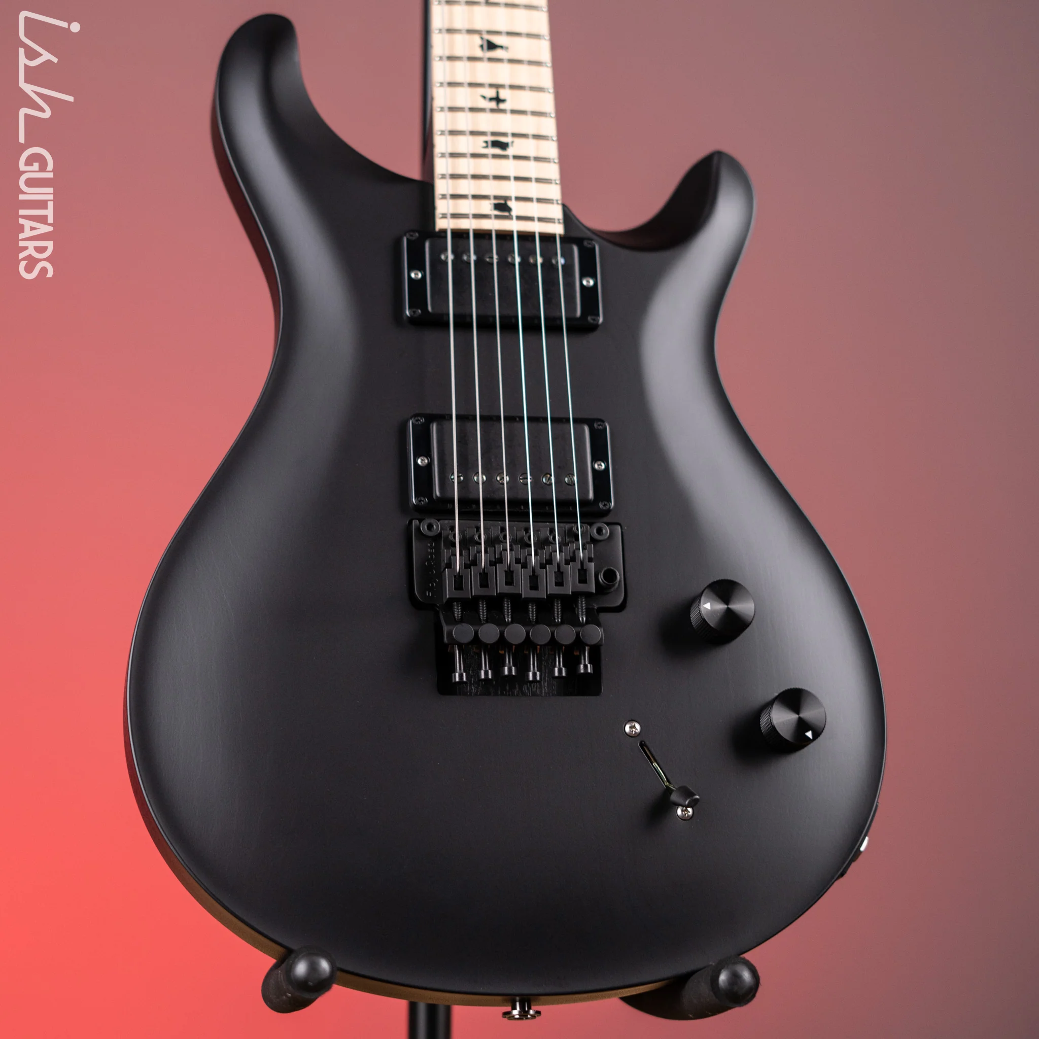 PRS Dustie Waring Signature CE 24 Floyd Satin Black Custom Binding
