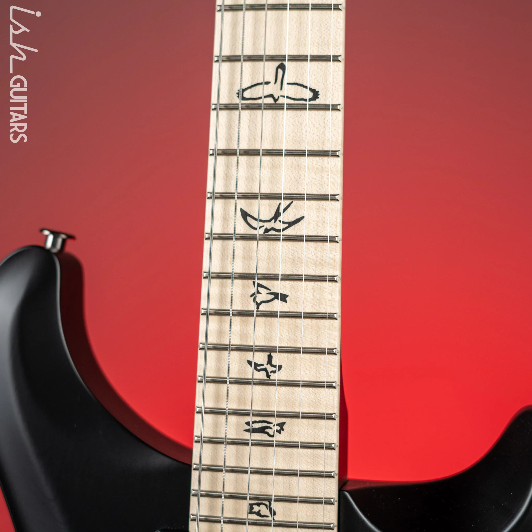 PRS Dustie Waring Signature CE 24 Hardtail Custom Color Black Top/Back Satin Nitro - Image 5
