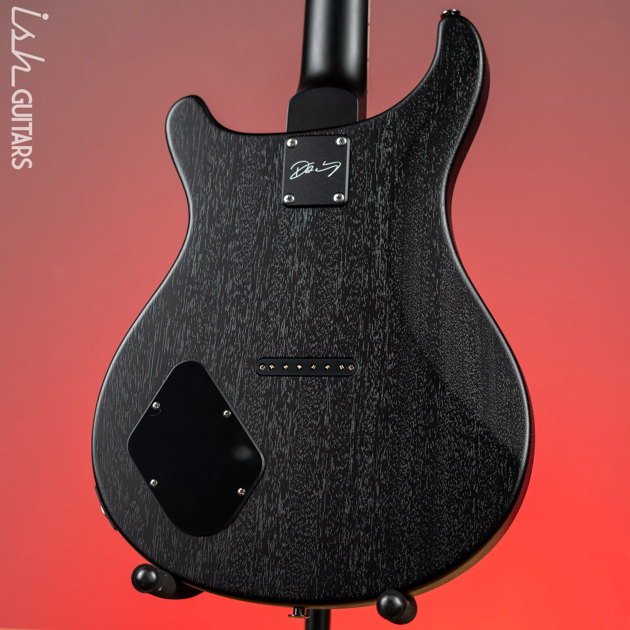 PRS Dustie Waring Signature CE 24 Hardtail Custom Color Black Top/Back Satin Nitro - Image 8
