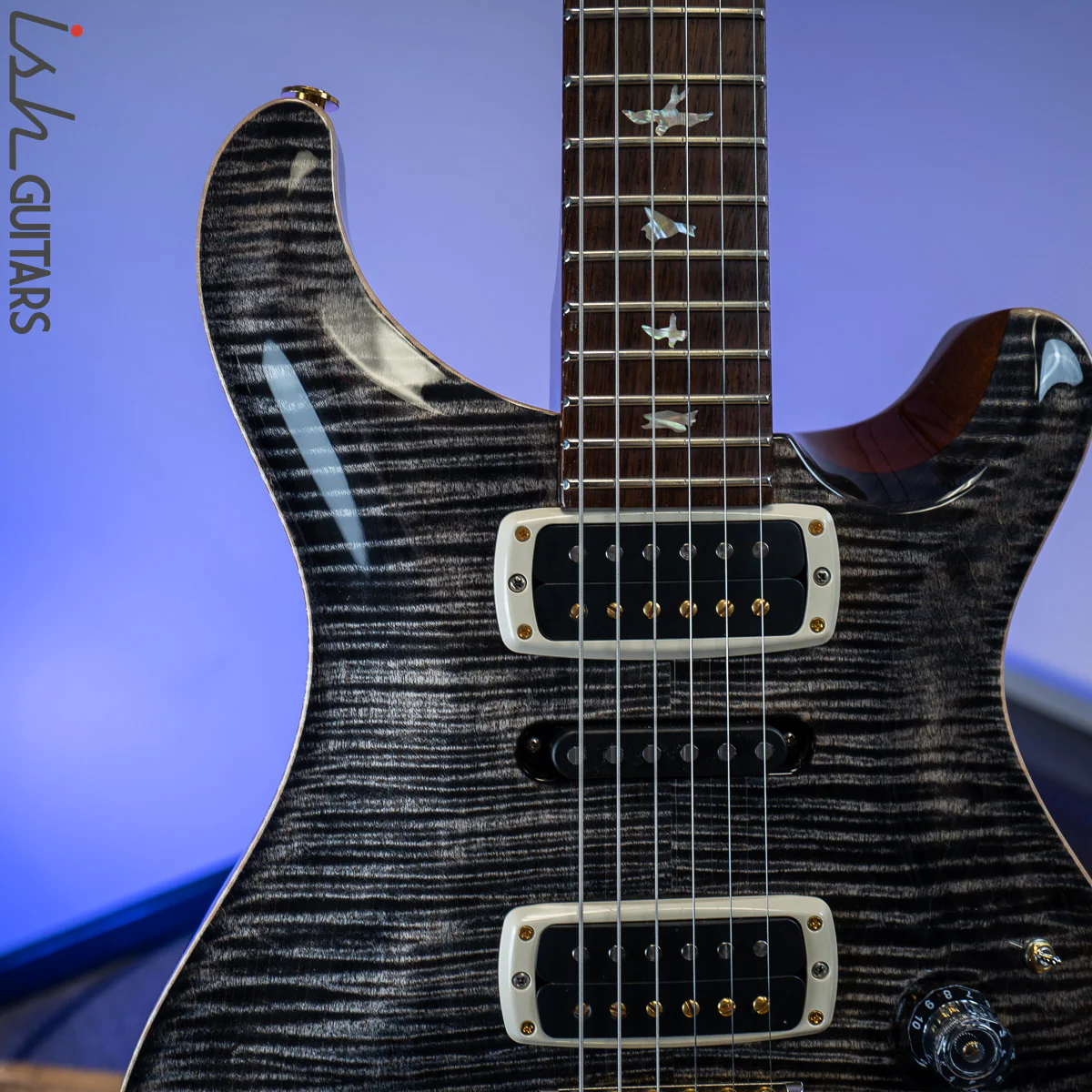 PRS Experience Modern Eagle V Charcoal 10 Top - Image 3
