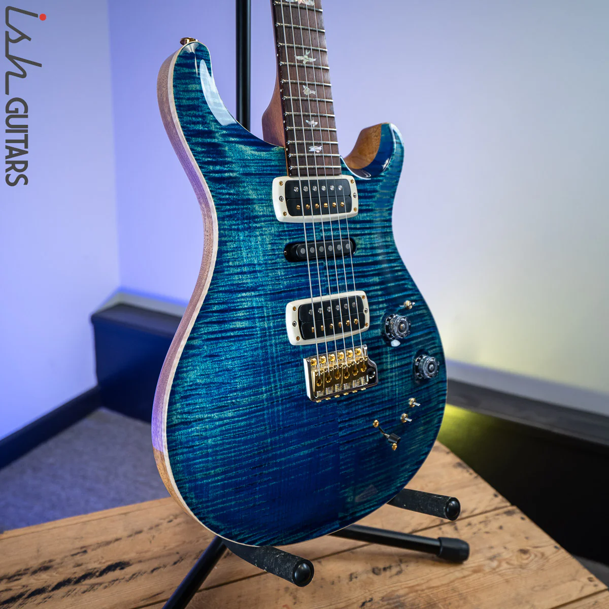 PRS Experience Modern Eagle V River Blue 10 Top - Image 5