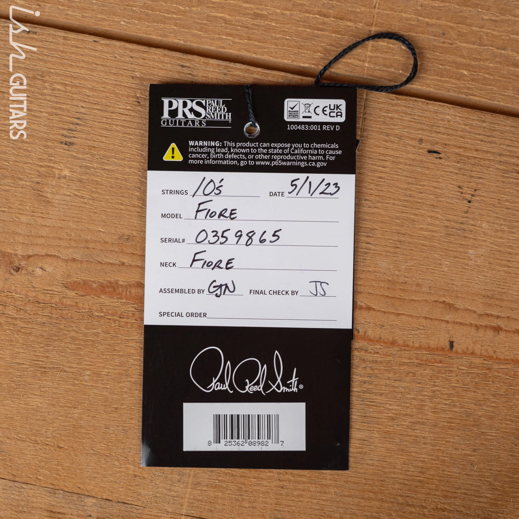 PRS Fiore Mark Lettieri Signature Guitar Black Iris - Image 11