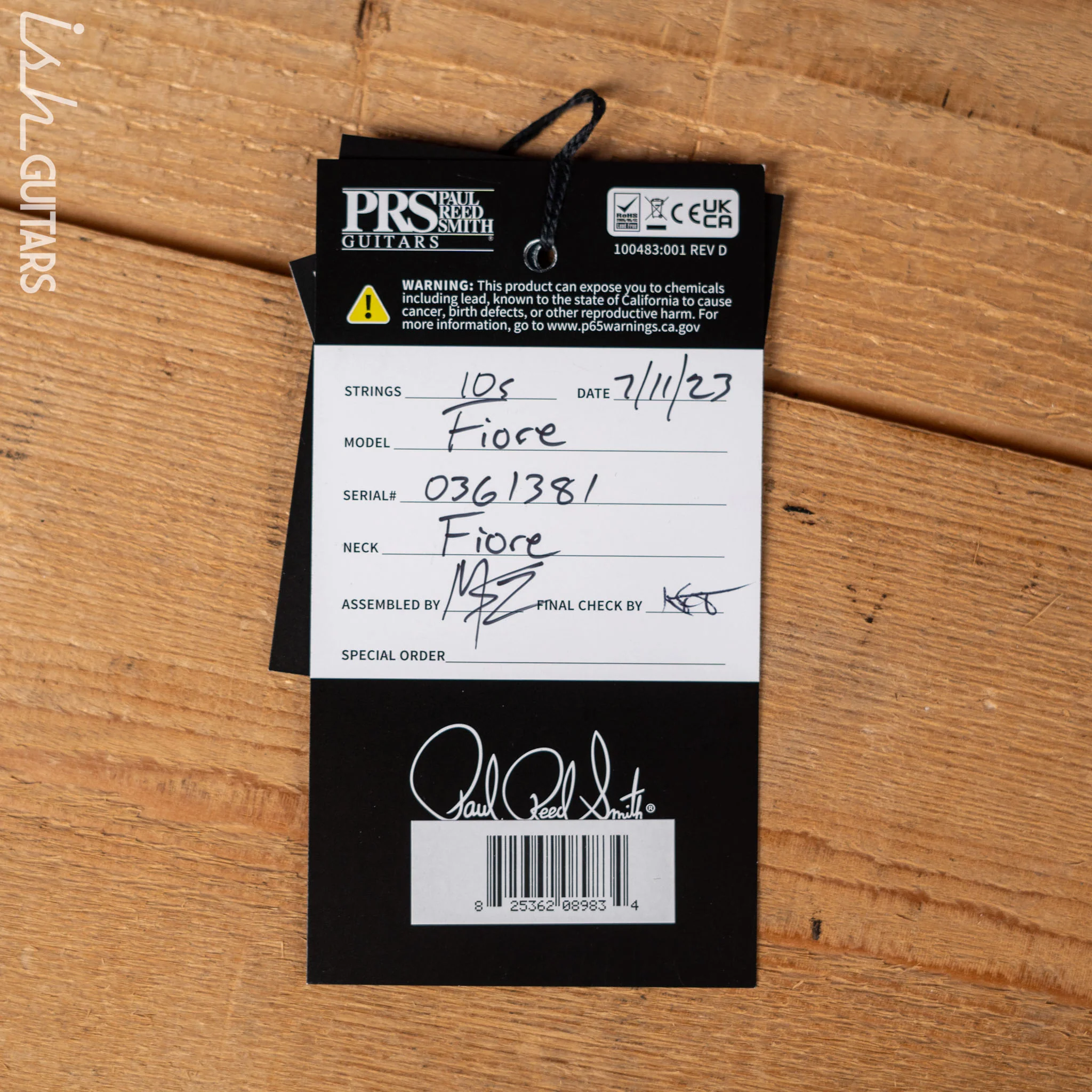 PRS Fiore Mark Lettieri Signature Guitar Sugar Moon - Image 12