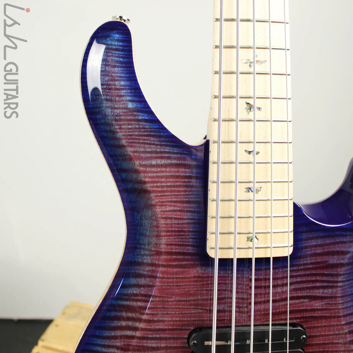 PRS Gary Grainger GG5 5-String 10 Top Violet Blue Burst - Image 4