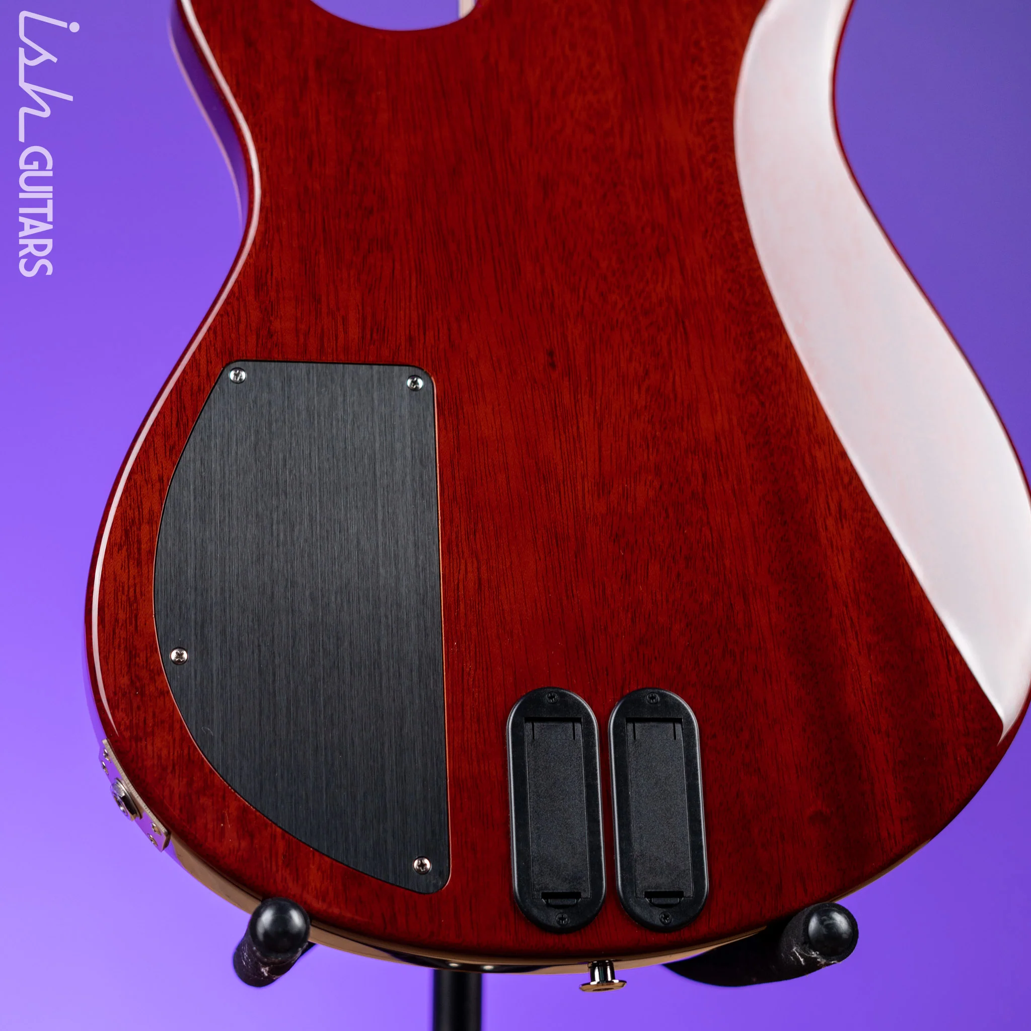 PRS Grainger 4-String Bass Guitar 10-Top Fire Red Smoke Burst - Image 10