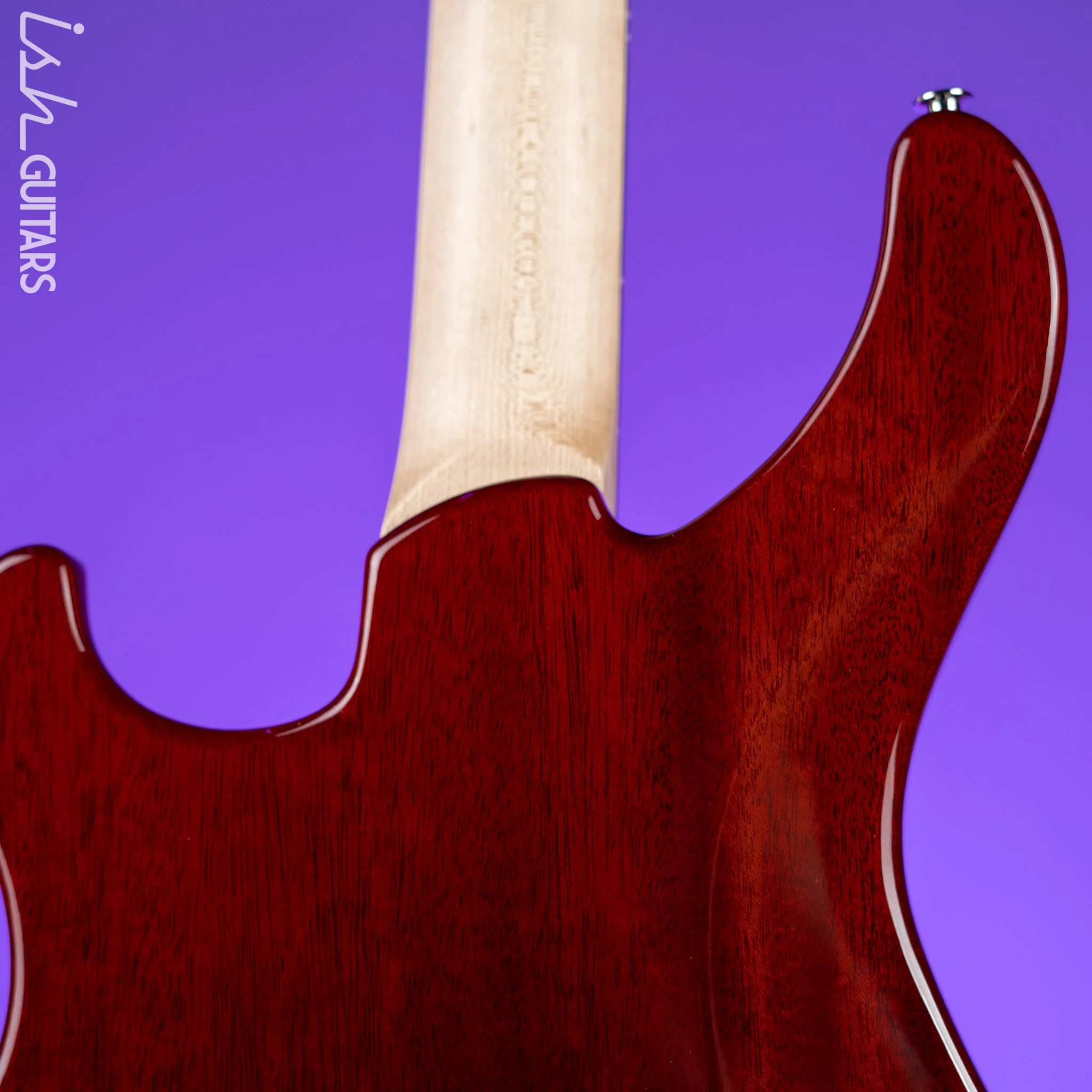PRS Grainger 4-String Bass Guitar 10-Top Fire Red Smoke Burst - Image 9