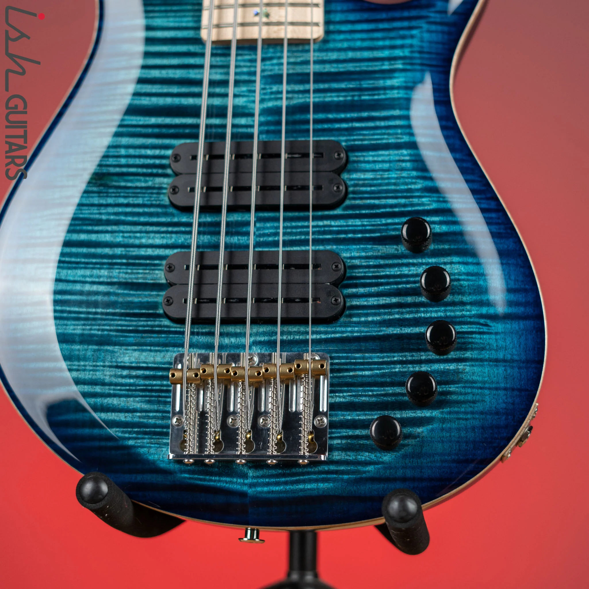 PRS Grainger 5-String Bass 10-Top Cobalt Blue - Image 4