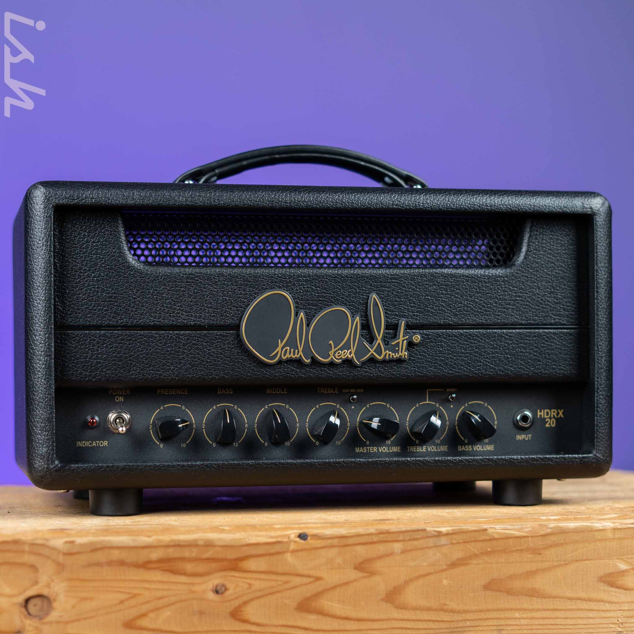 PRS HDRX 20 20W Tube Head Amp Stealth Black