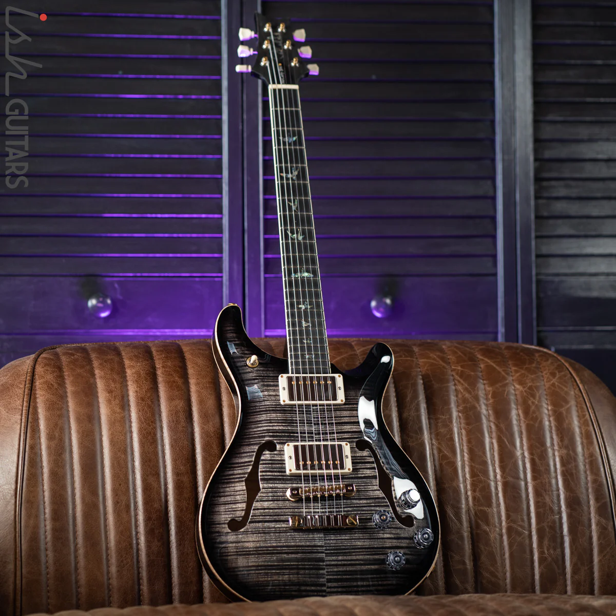 PRS McCarty 594 Hollowbody II Charcoal Burst 10 Top - Image 3