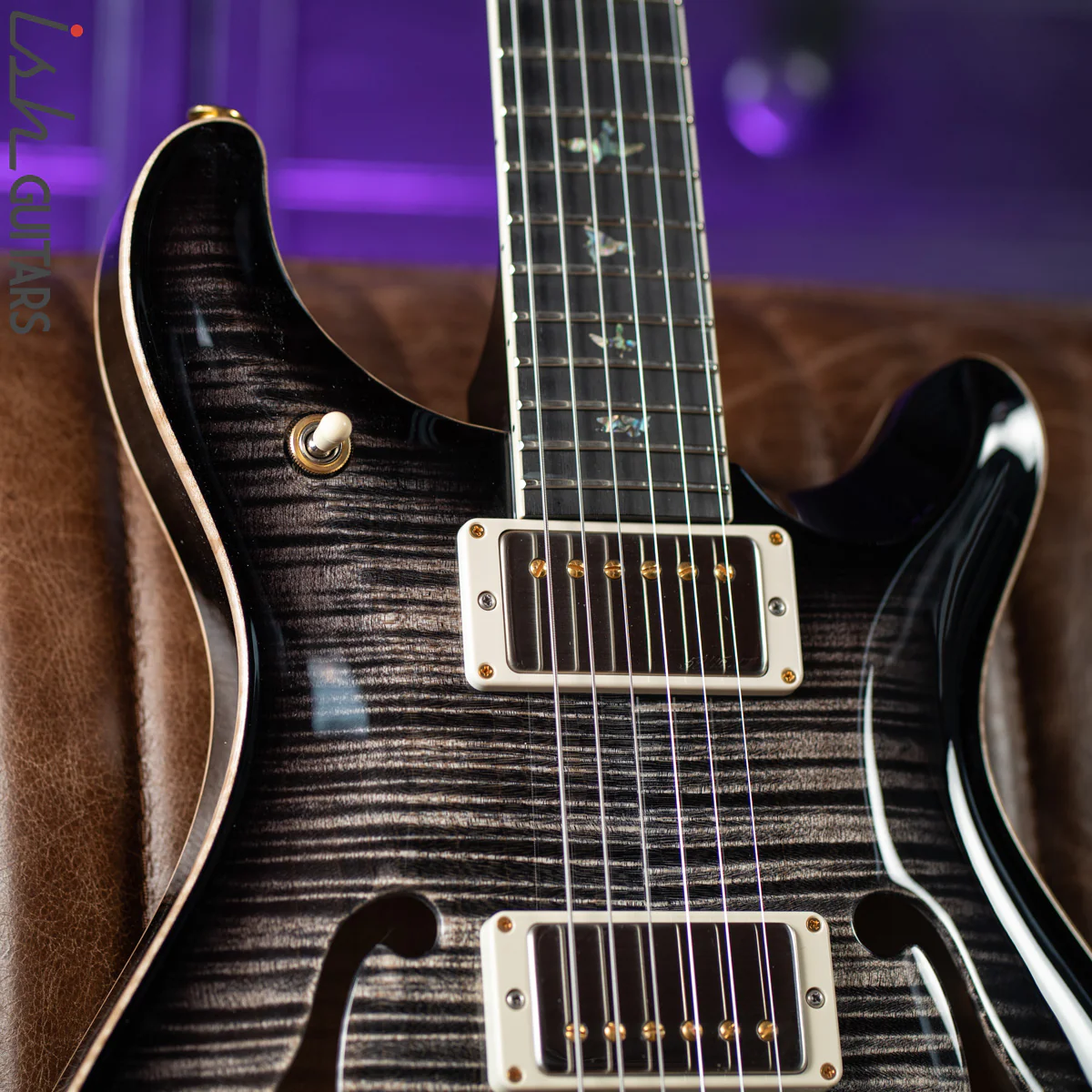 PRS McCarty 594 Hollowbody II Charcoal Burst 10 Top - Image 4