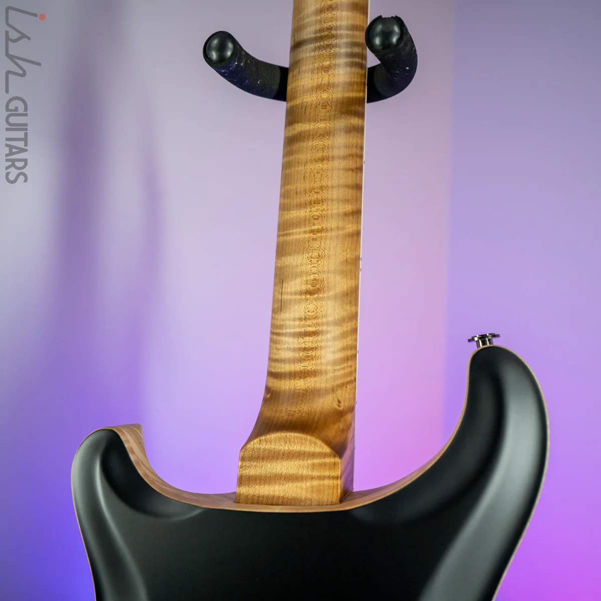 PRS McCarty 594 Hollowbody II Wood Library Satin Black Torrefied Maple Neck - Image 10