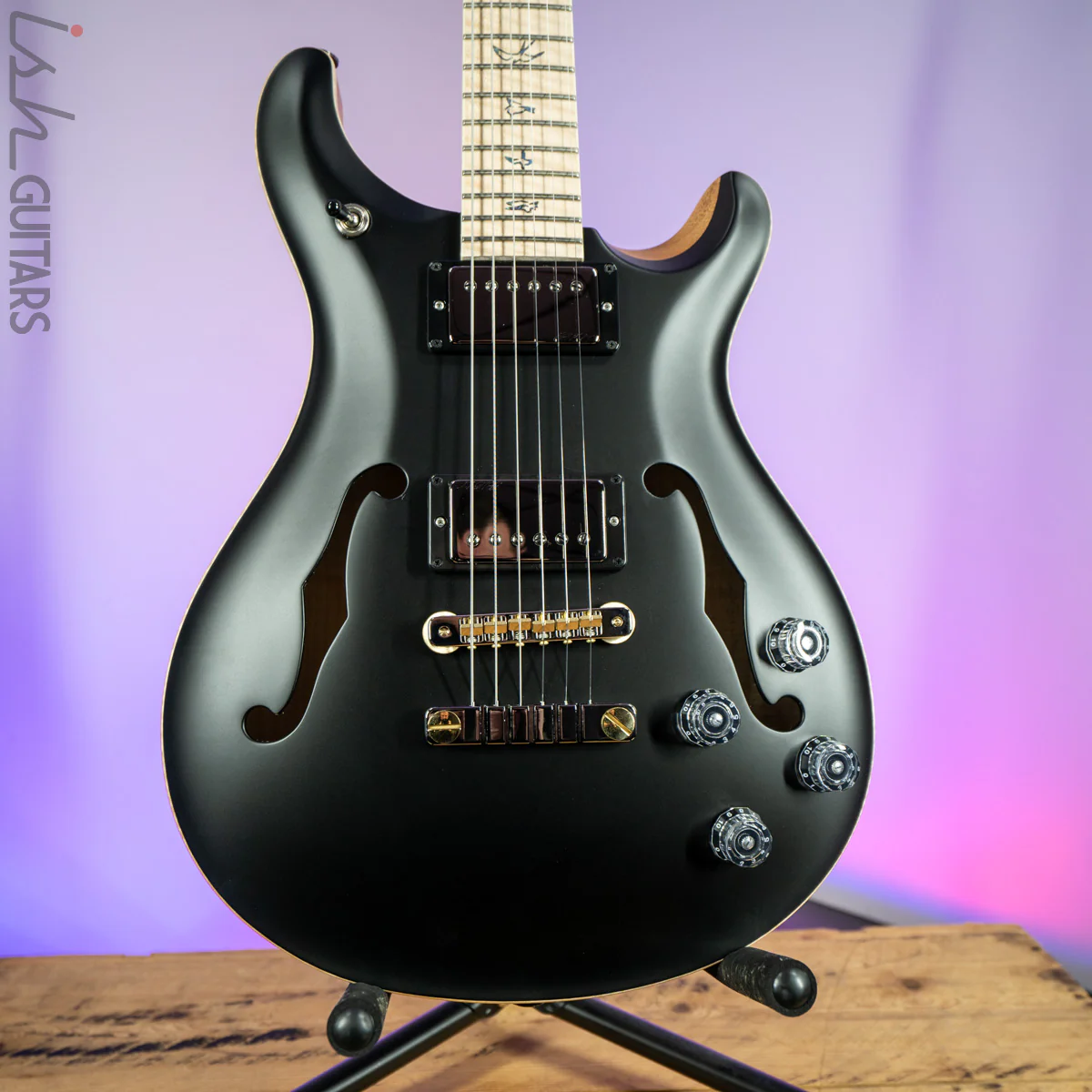 PRS McCarty 594 Hollowbody II Wood Library Satin Black