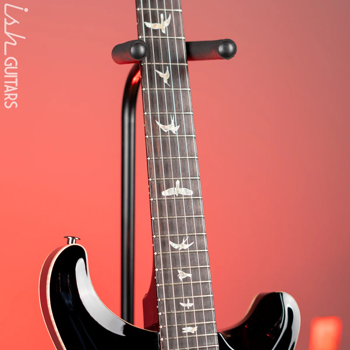PRS Hollowbody II Piezo Black Gloss w/ Natural Binding - Image 5