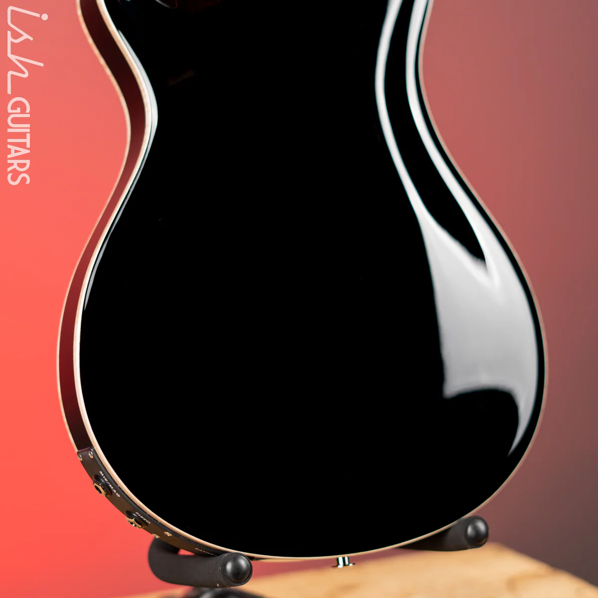PRS Hollowbody II Piezo Black Gloss w/ Natural Binding - Image 9