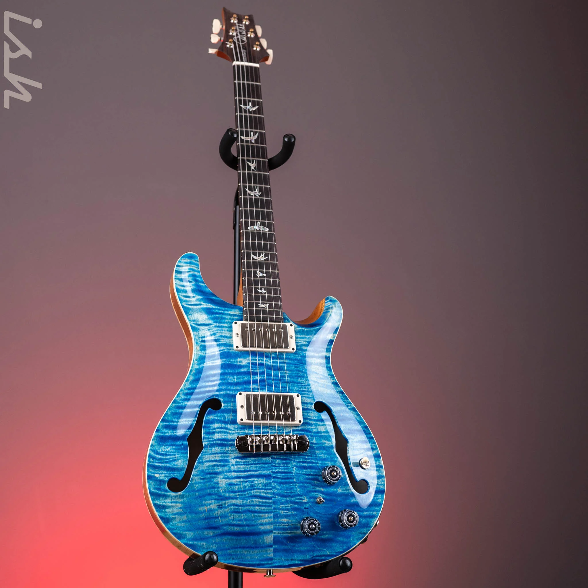PRS Hollowbody II Piezo Electric Guitar Faded Blue Jean - Image 2
