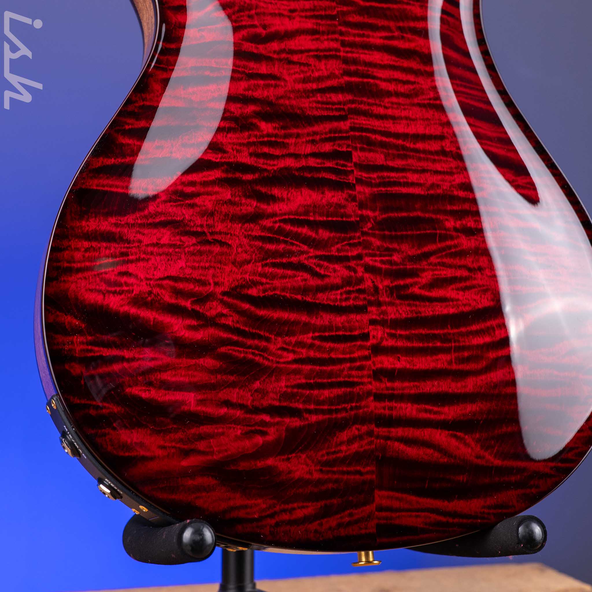 PRS Hollowbody II Piezo 10-Top Fire Red Smokeburst Custom Color - Image 11